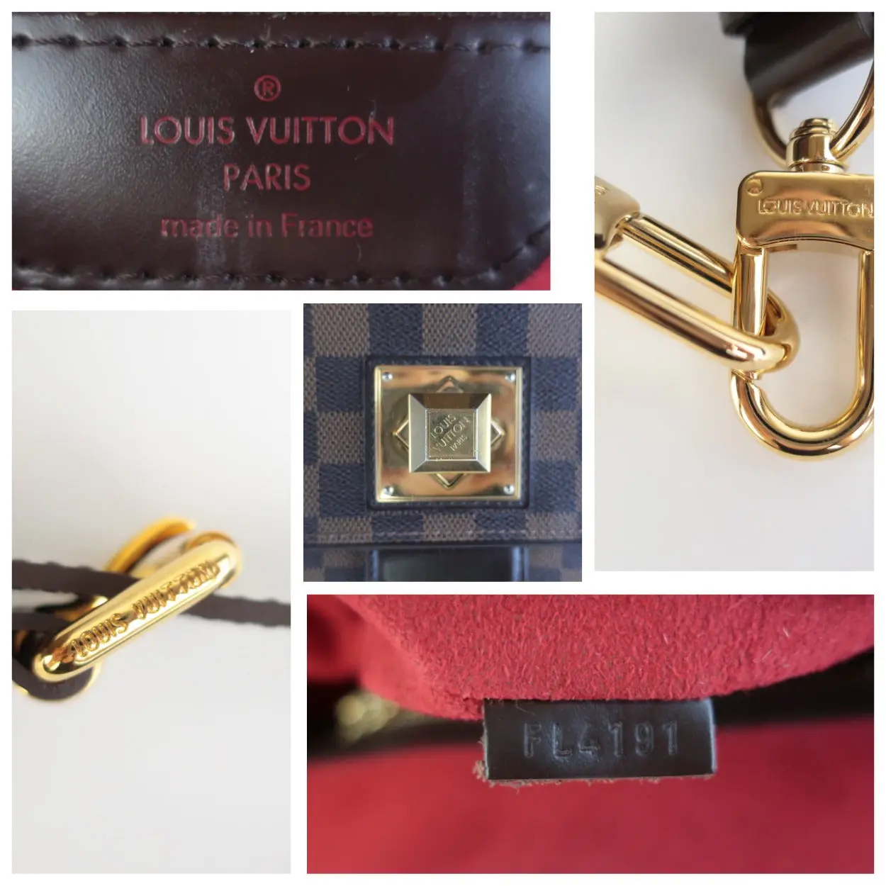 Louis Vuitton Large Damier Ebene Bergamo GM shoulder bag - Image 8