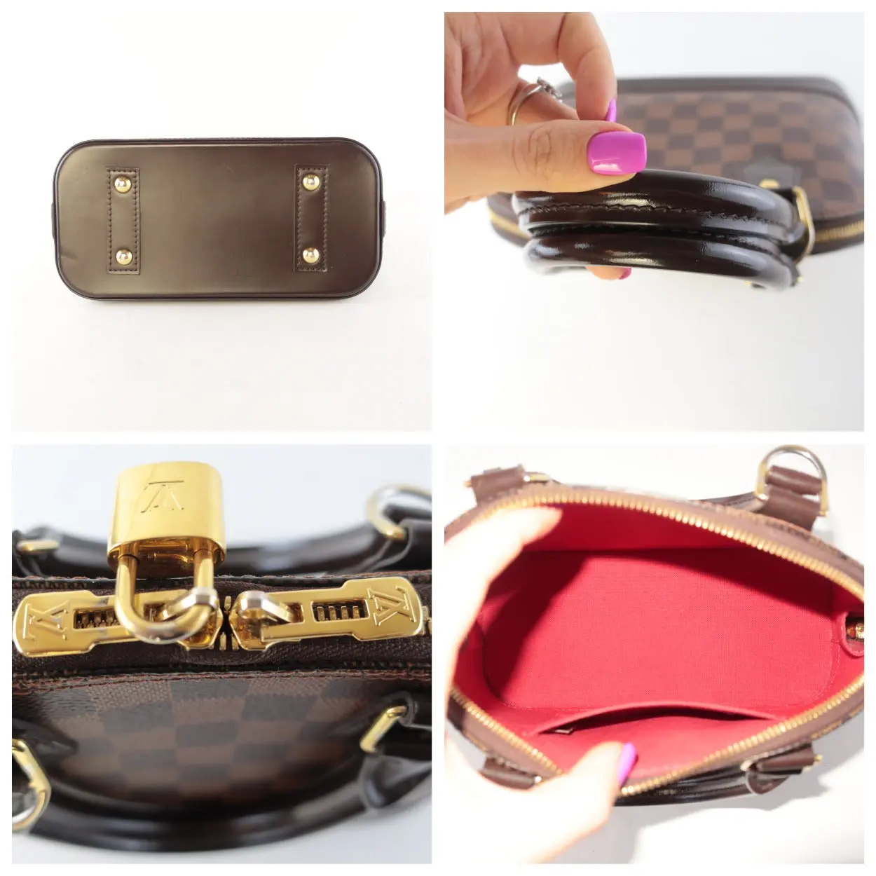 Louis Vuitton Damier Ebene Canvas Alma BB Bag - Image 14