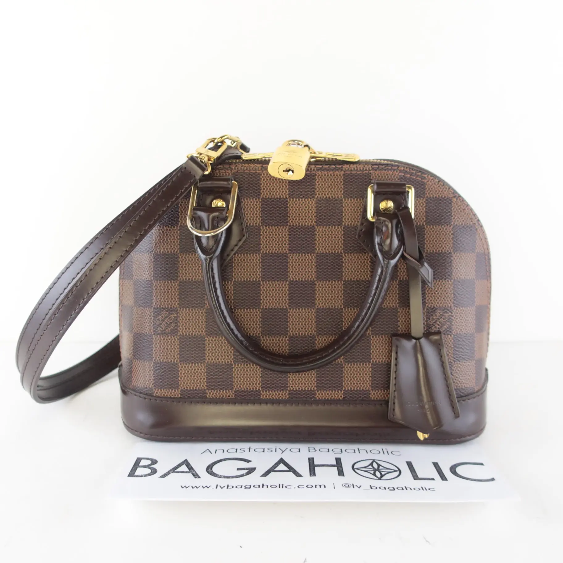 Louis Vuitton Damier Ebene Canvas Alma BB Bag - Image 2