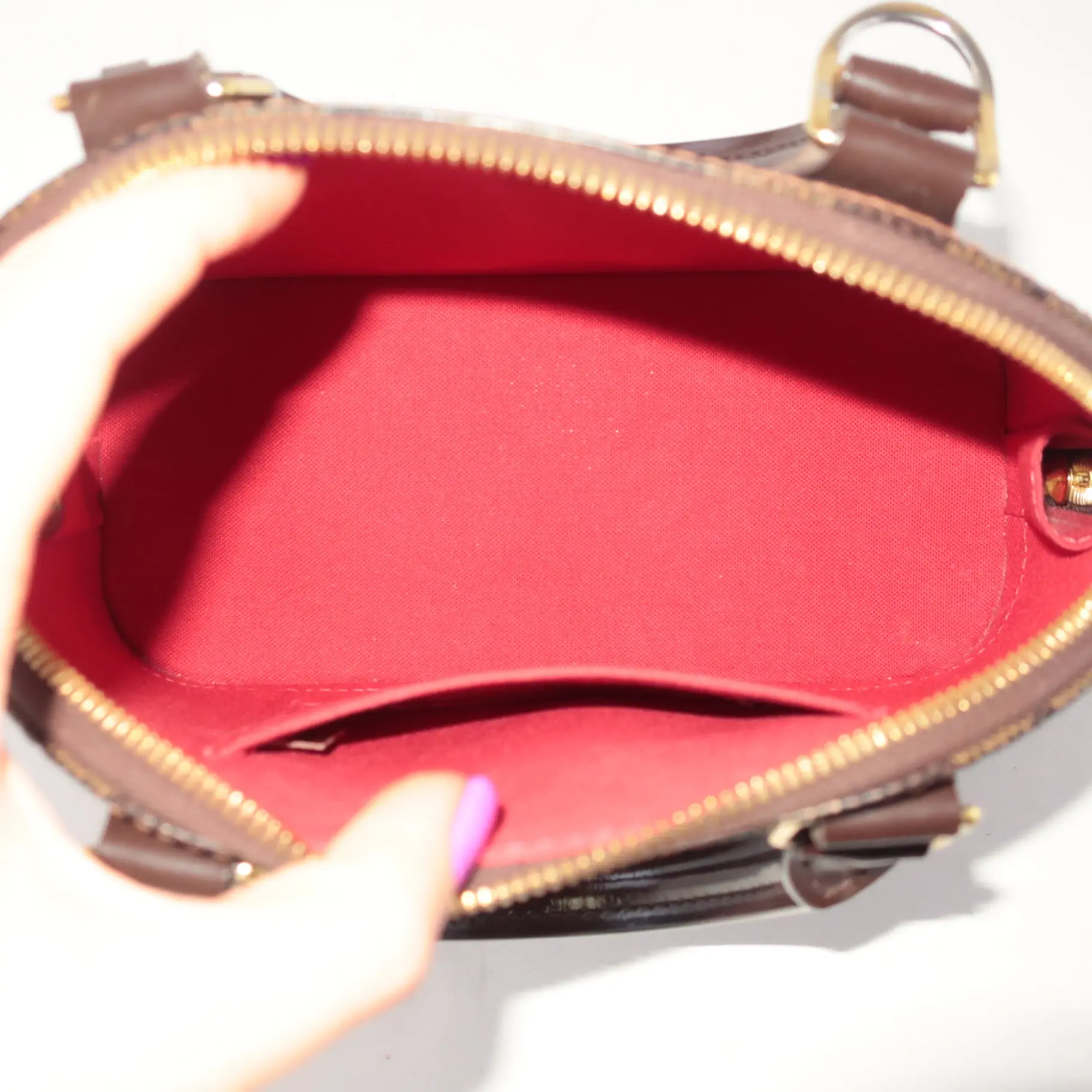 Louis Vuitton Damier Ebene Canvas Alma BB Bag - Image 5