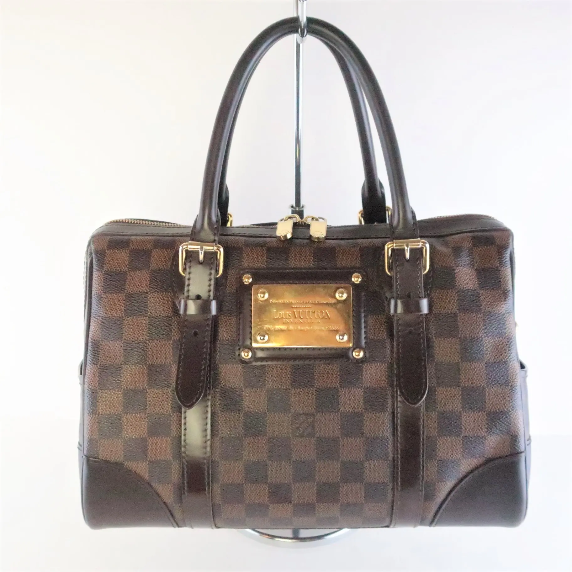 Louis Vuitton Damier Ebene Canvas Berkeley Handbag - Image 4