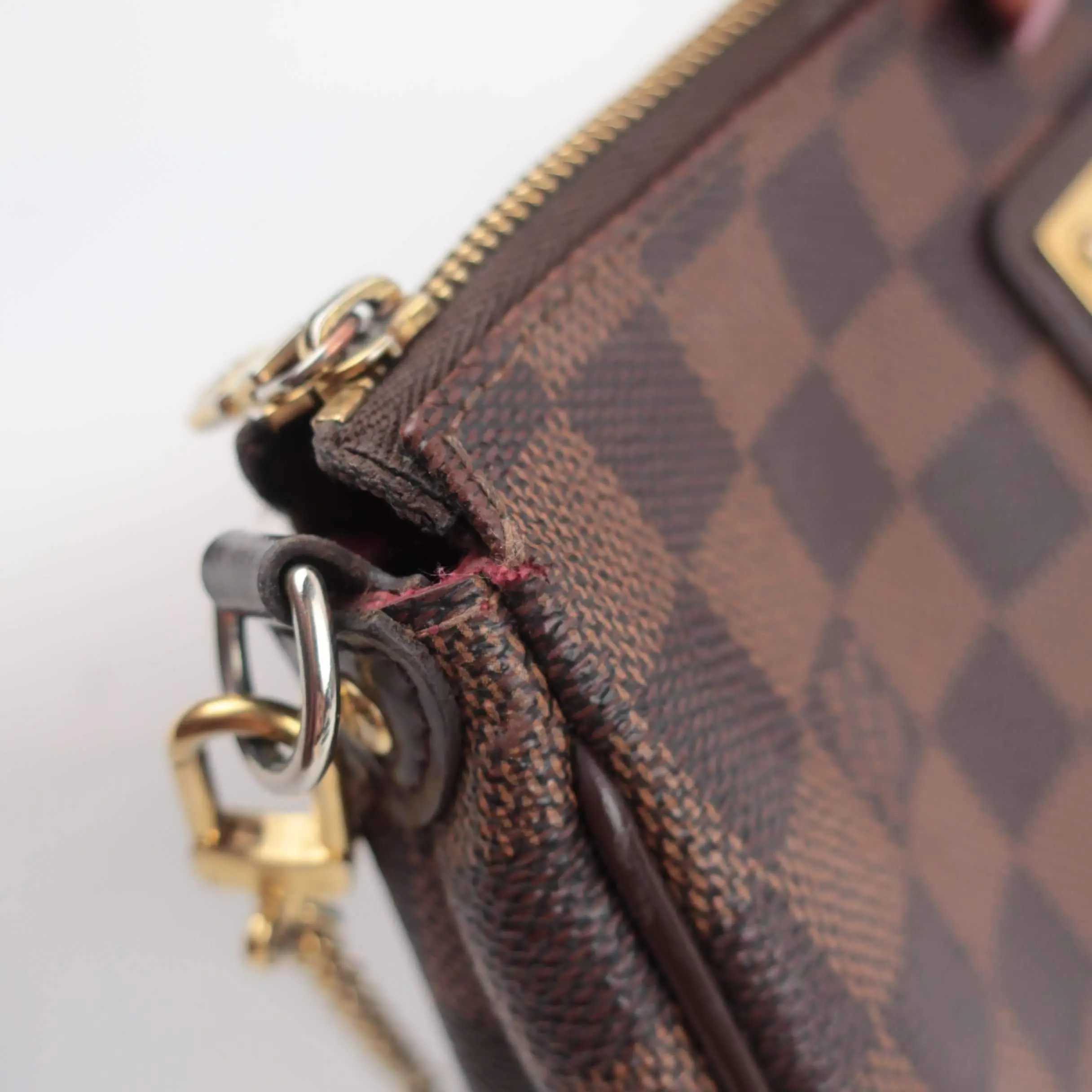 Louis Vuitton Damier Ebene Canvas Eva Clutch Bag - Image 17