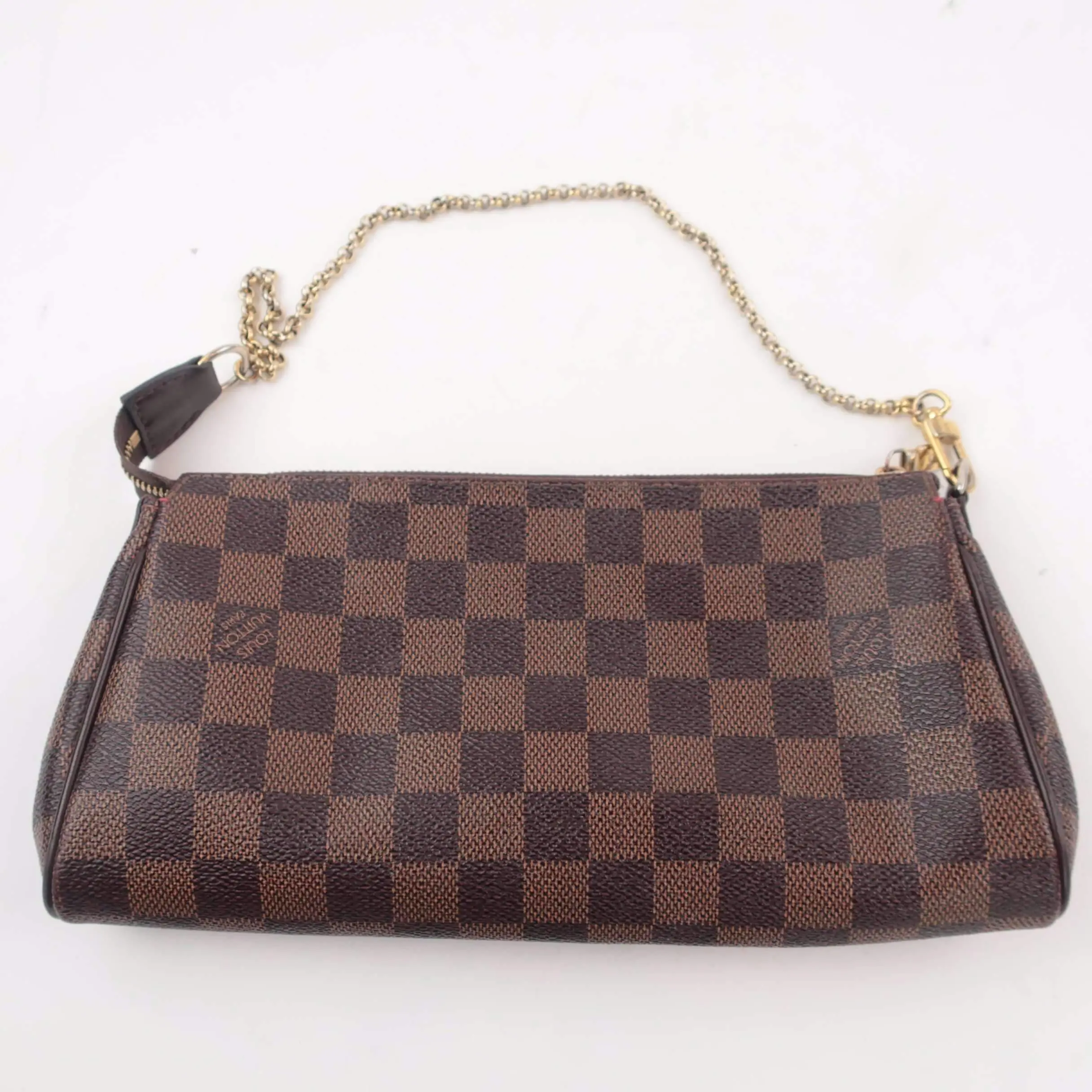 Louis Vuitton Damier Ebene Canvas Eva Clutch Bag - Image 2