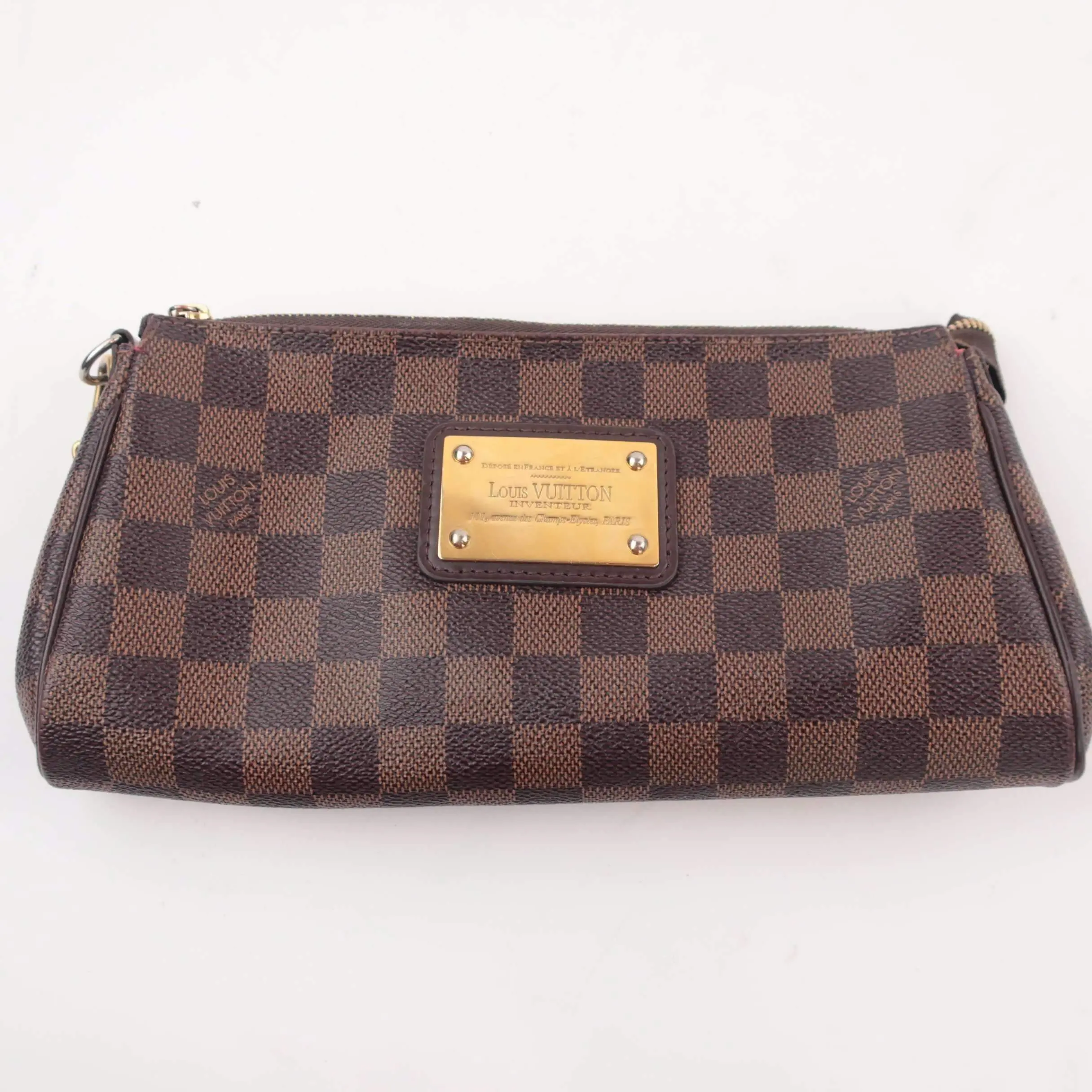 Louis Vuitton Damier Ebene Canvas Eva Clutch Bag - Image 3