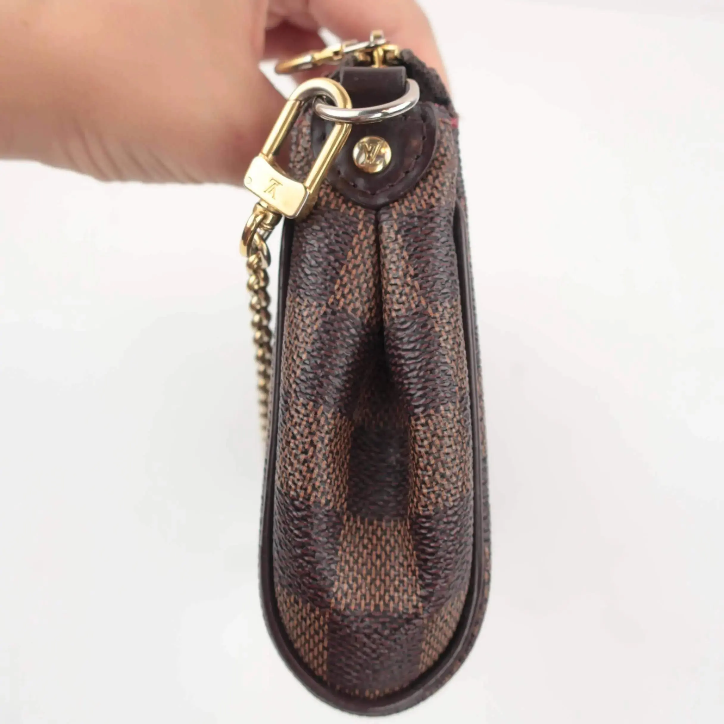 Louis Vuitton Damier Ebene Canvas Eva Clutch Bag - Image 9