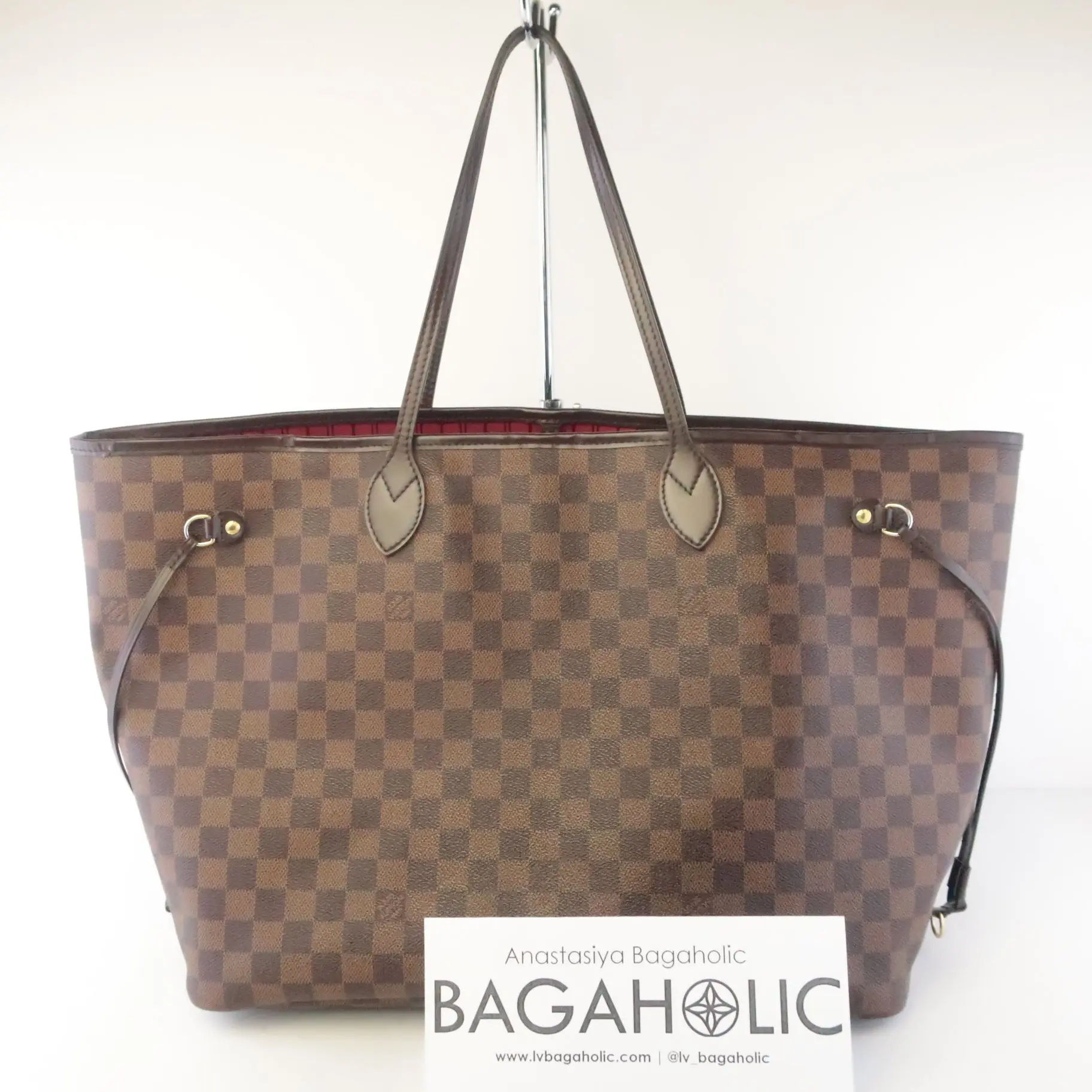 Louis Vuitton Damier Ebene Canvas Neverfull GM Shoulder Bag - Image 3