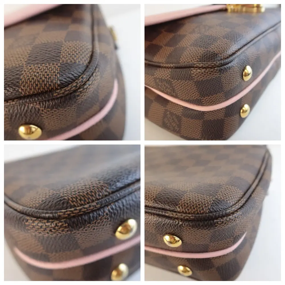 Louis Vuitton Damier Ebene Clapton Magnolia/Rose Ballerine Crossbody Bag - Image 14