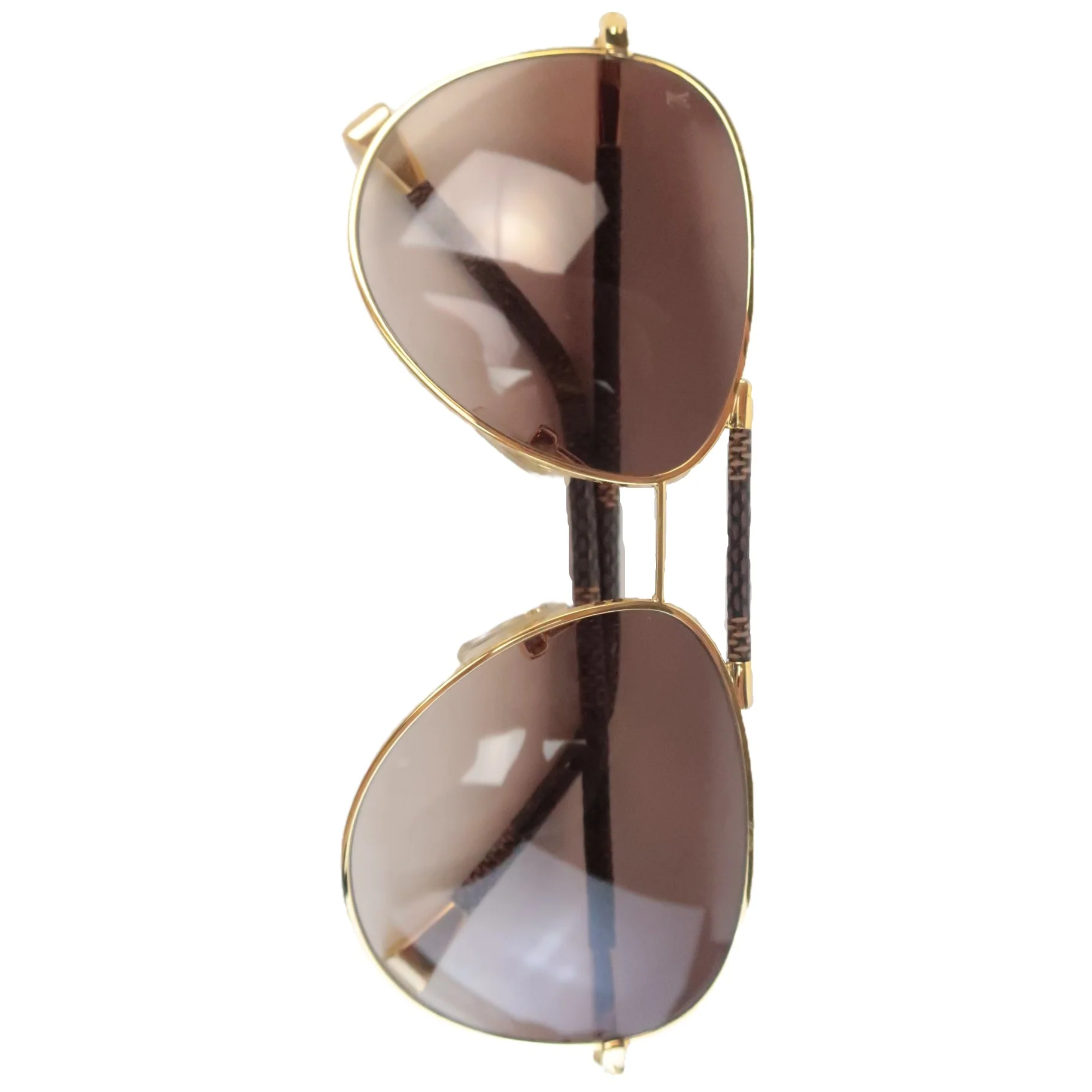 Louis Vuitton Damier Ebene Conspiration Pilote Sunglasses - Image 2