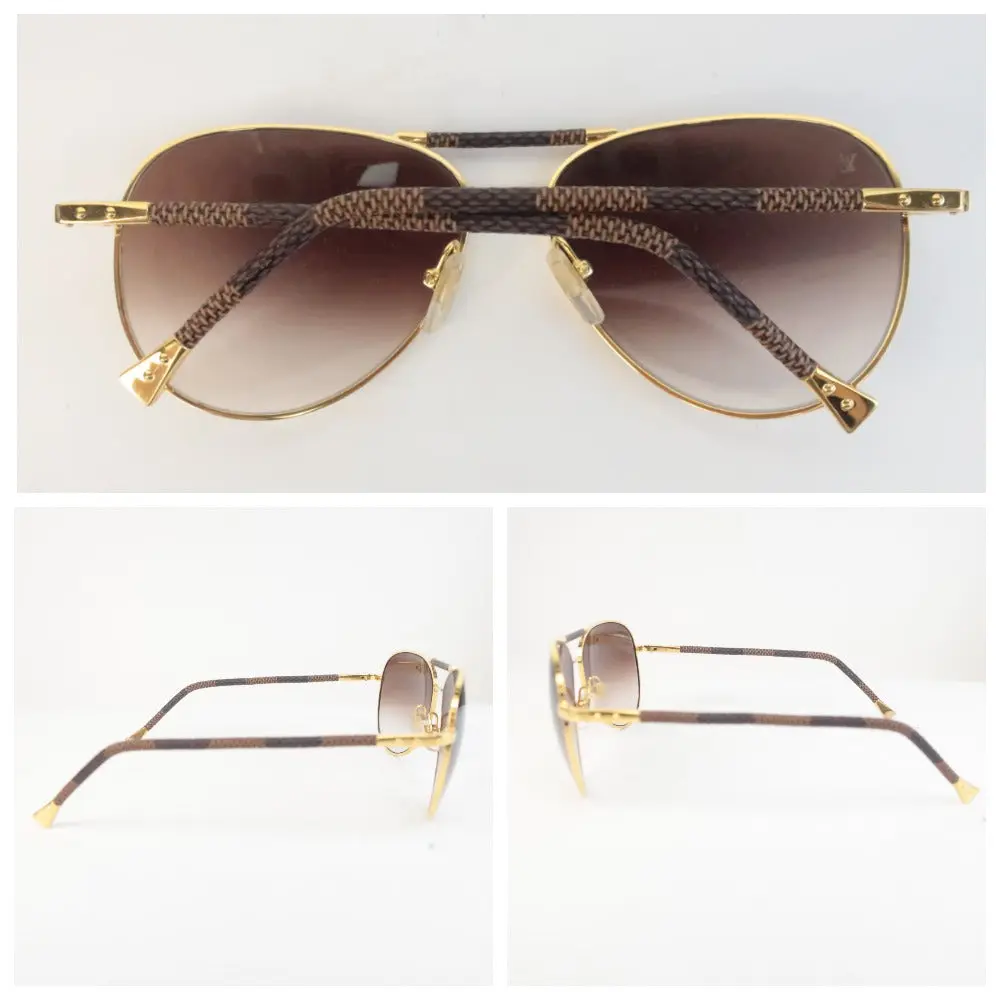 Louis Vuitton Damier Ebene Conspiration Pilote Sunglasses - Image 6
