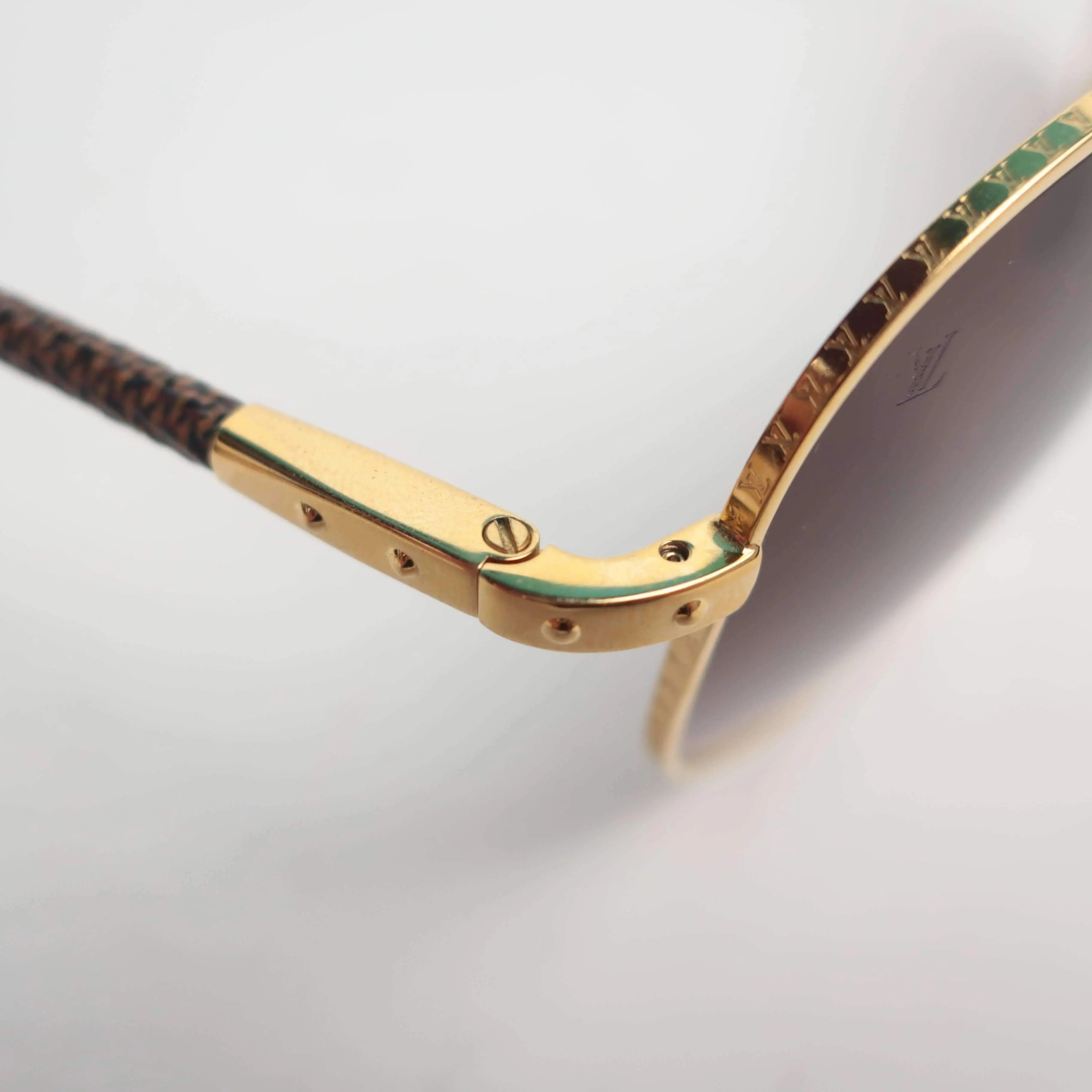 Louis Vuitton Damier Ebene Conspiration Pilote Sunglasses - Image 12