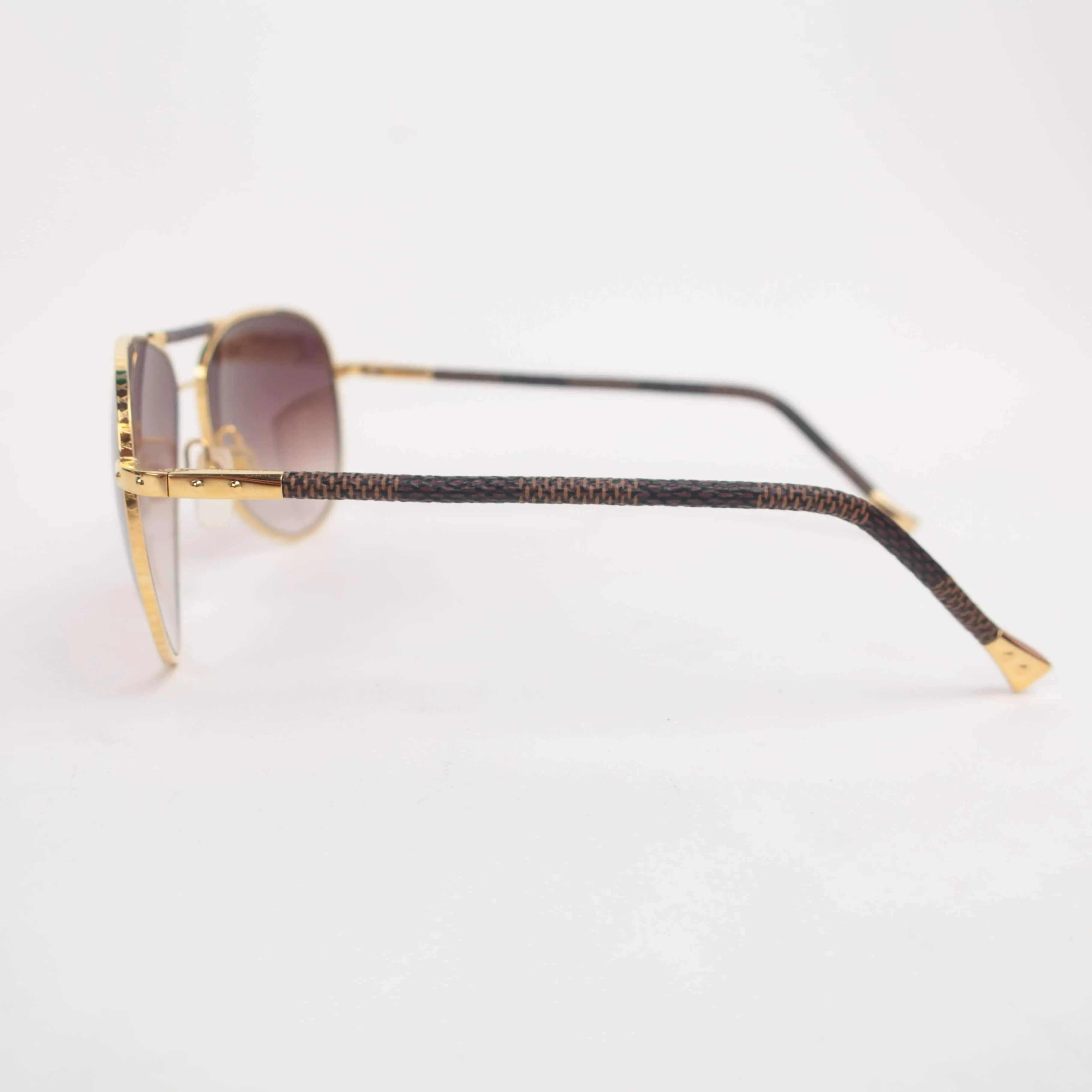 Louis Vuitton Damier Ebene Conspiration Pilote Sunglasses - Image 7