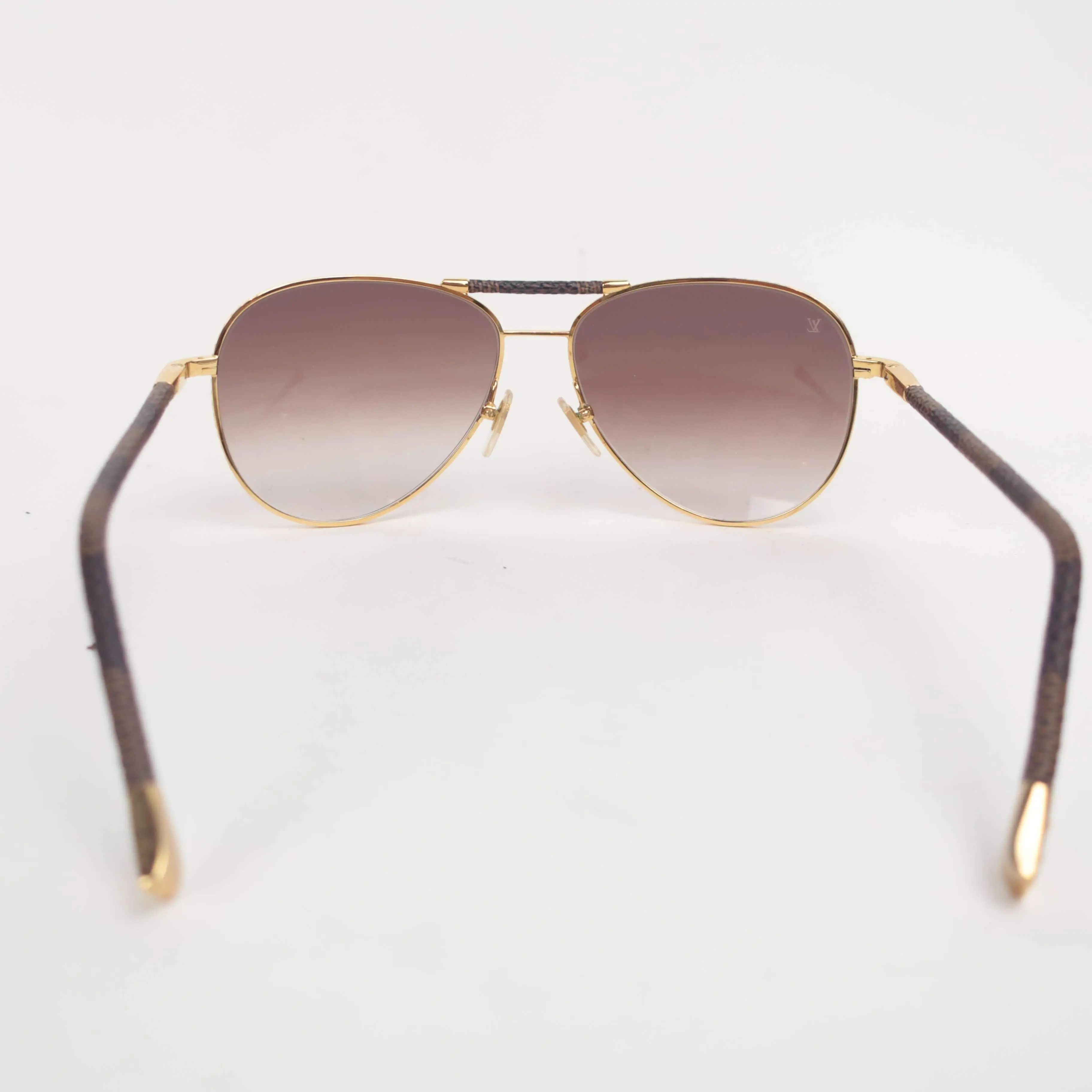 Louis Vuitton Damier Ebene Conspiration Pilote Sunglasses - Image 8