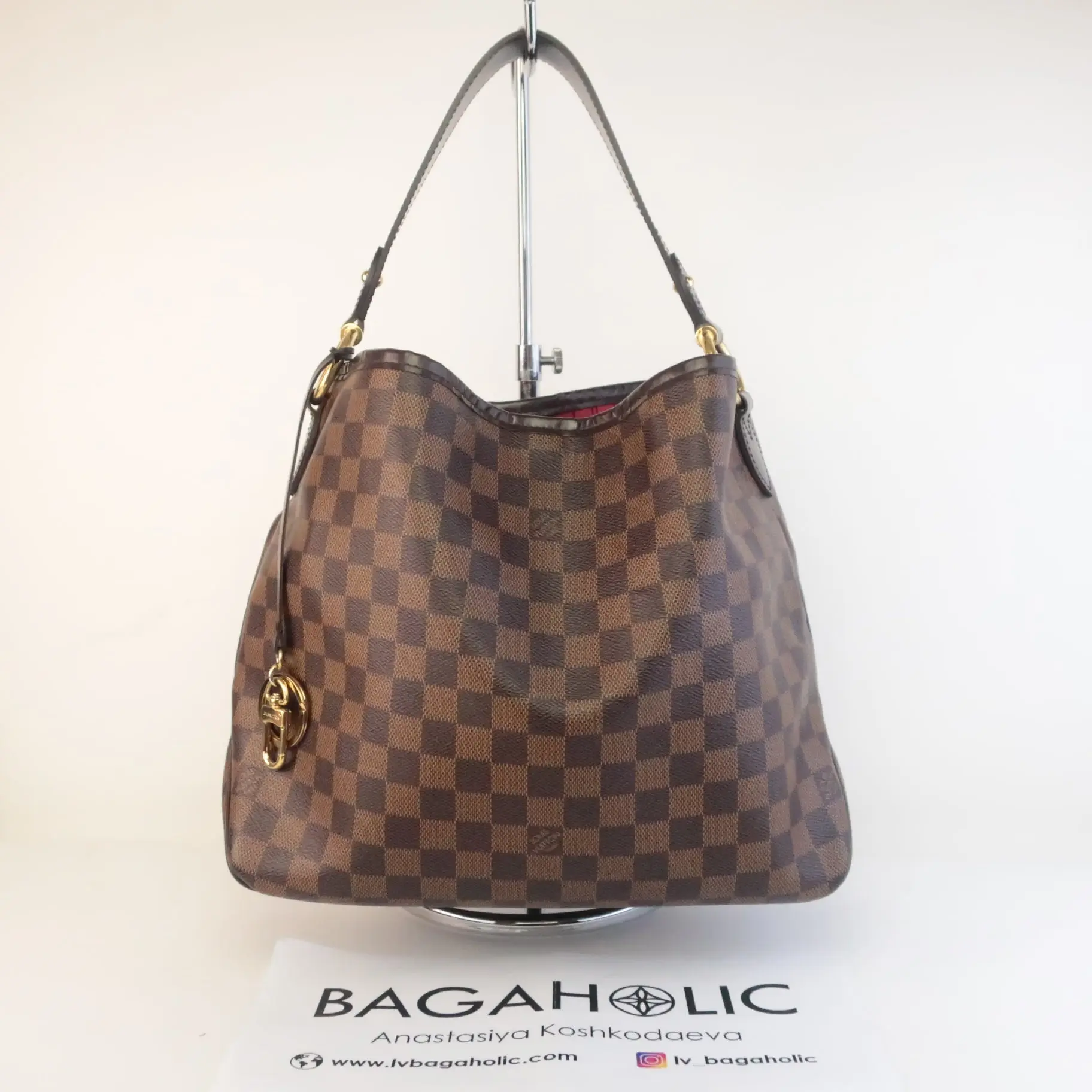 Louis Vuitton Damier Ebene Delightful PM Shoulder Bag - Image 3