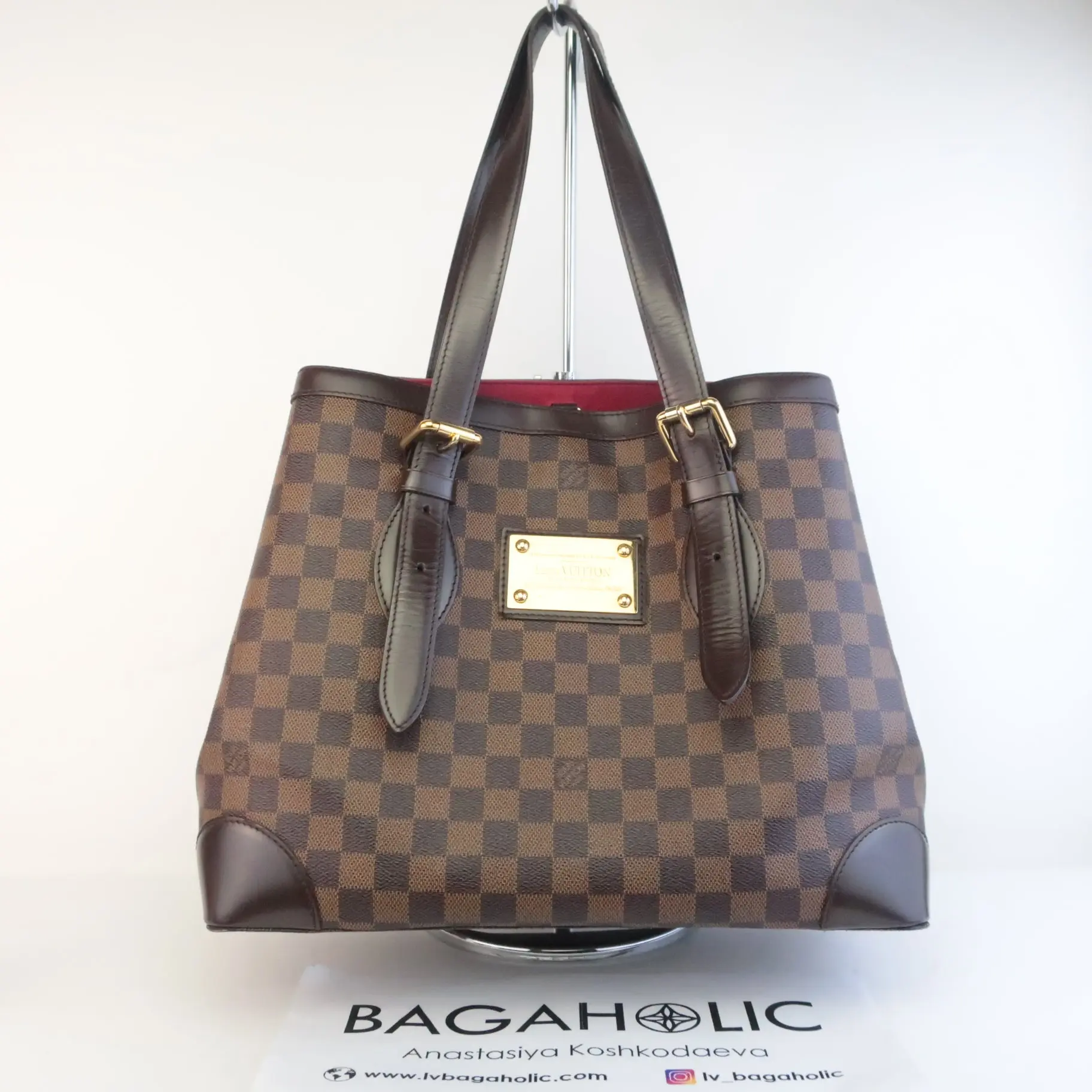 Louis Vuitton Damier Ebene Hampstead MM Shoulder bag (521) - Image 3