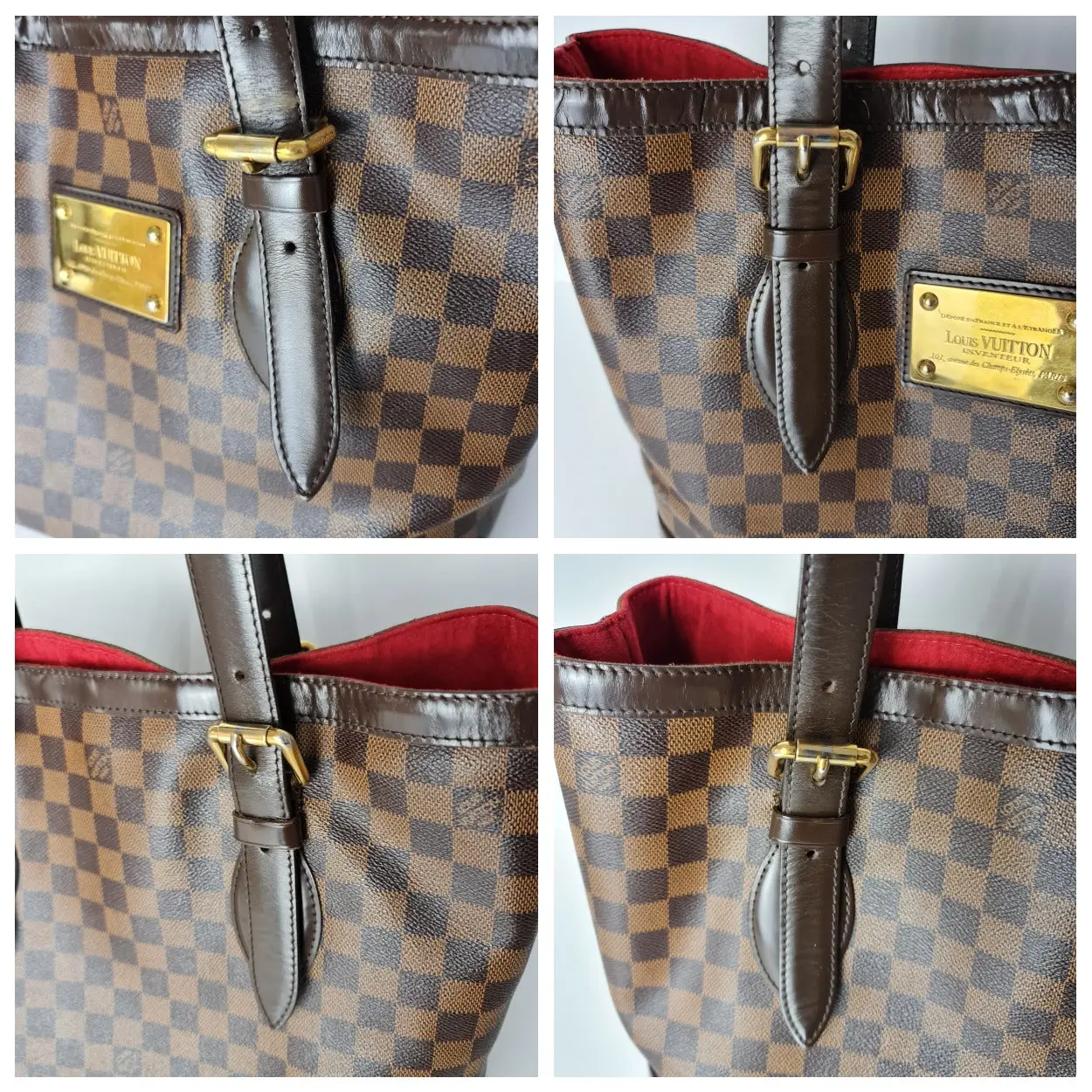 Louis Vuitton Damier Ebene Hampstead MM Shoulder bag (757) - Image 7