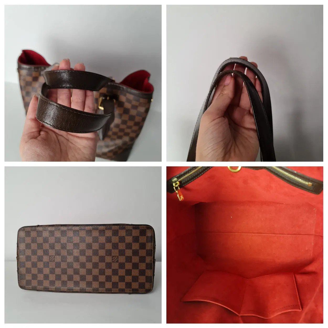 Louis Vuitton Damier Ebene Hampstead MM Shoulder bag (757) - Image 8