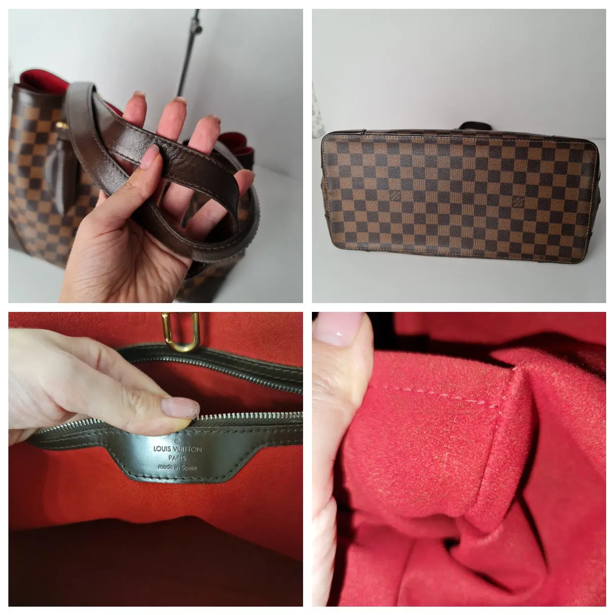 Louis Vuitton Damier Ebene Hampstead MM Shoulder bag (758) - Image 11