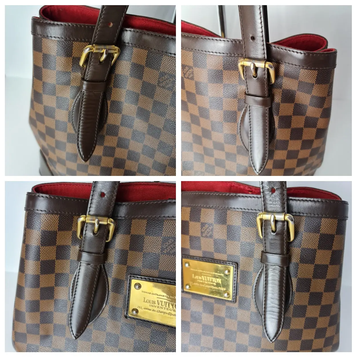 Louis Vuitton Damier Ebene Hampstead MM Shoulder bag (758) - Image 12