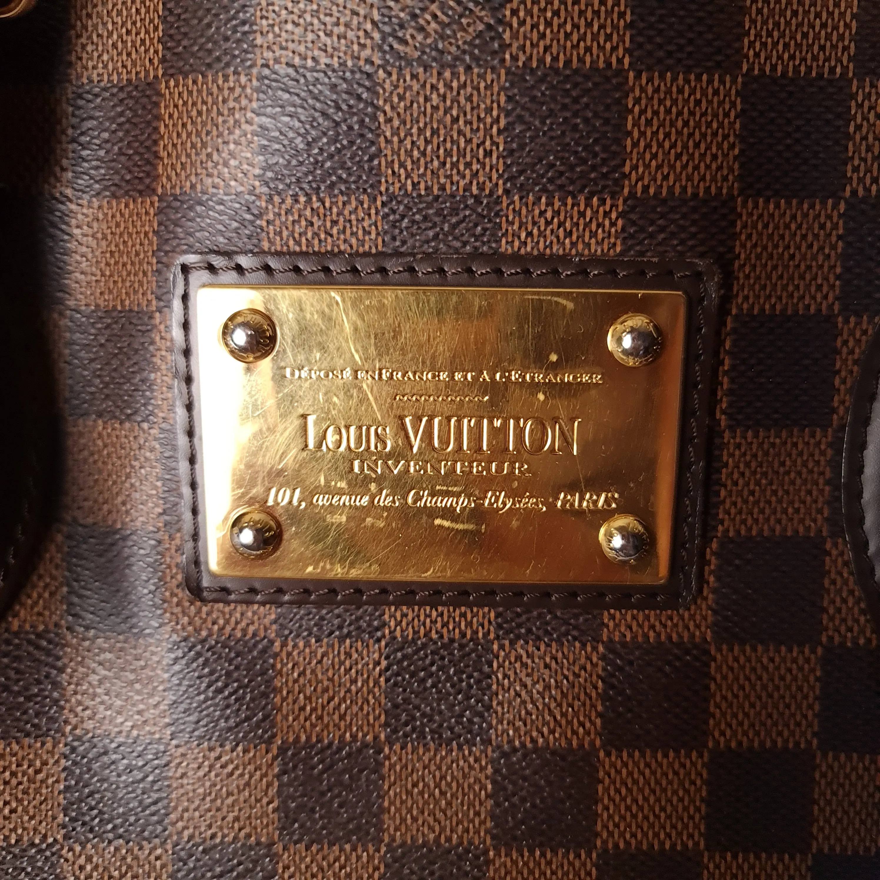 Louis Vuitton Damier Ebene Hampstead MM Shoulder bag (758) - Image 5