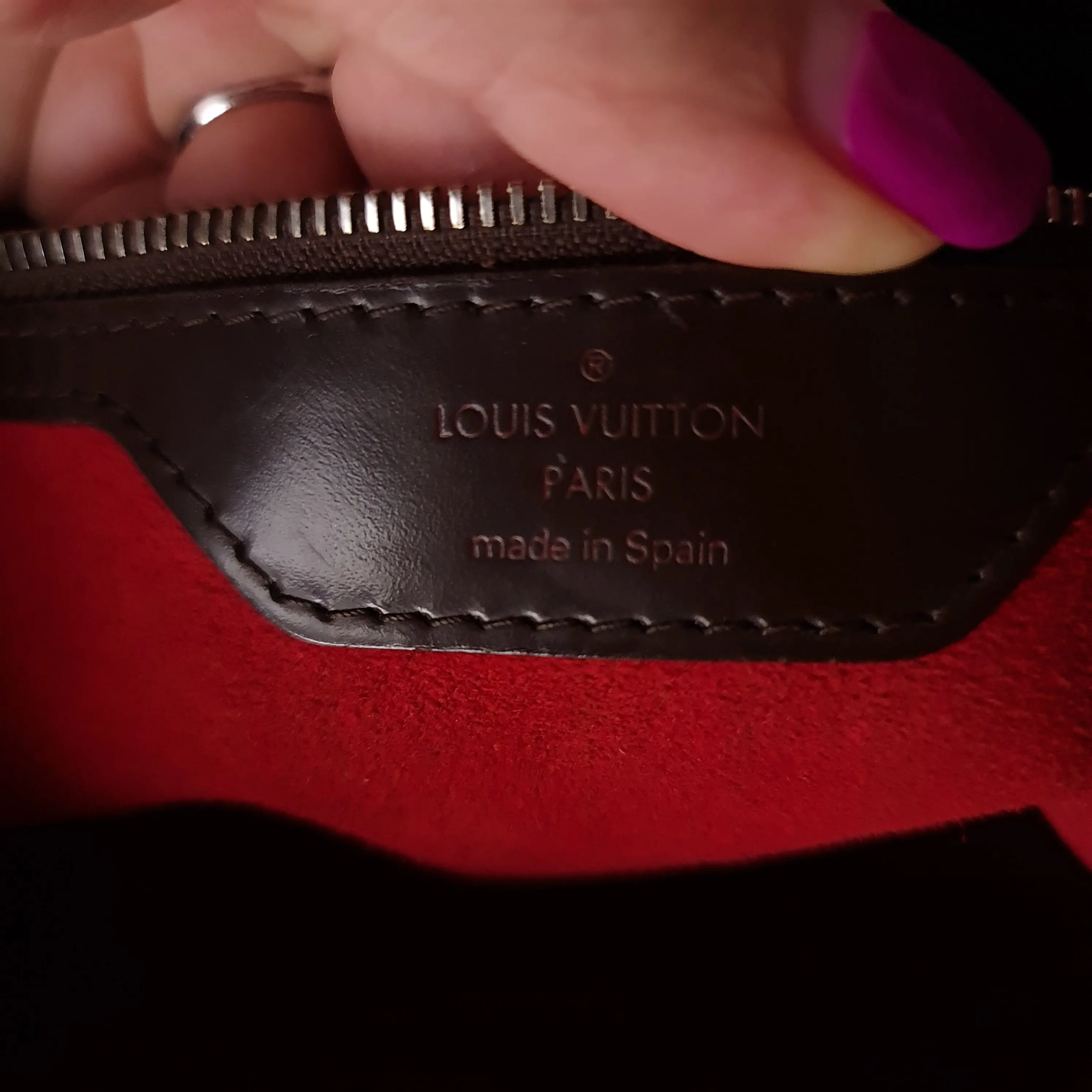 Louis Vuitton Damier Ebene Hampstead MM Shoulder bag (758) - Image 7