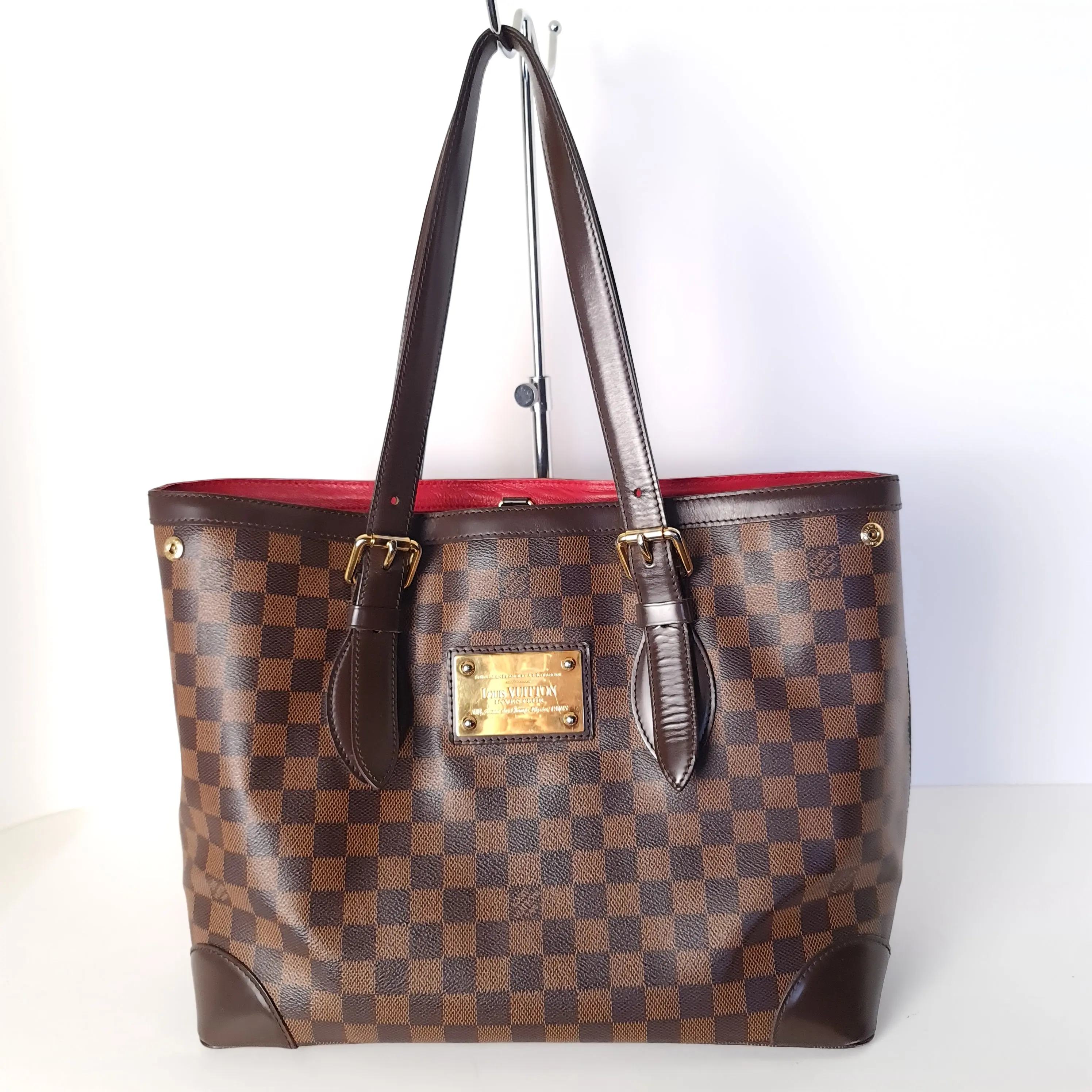 Louis Vuitton Damier Ebene Hampstead MM Shoulder bag (758) - Image 8