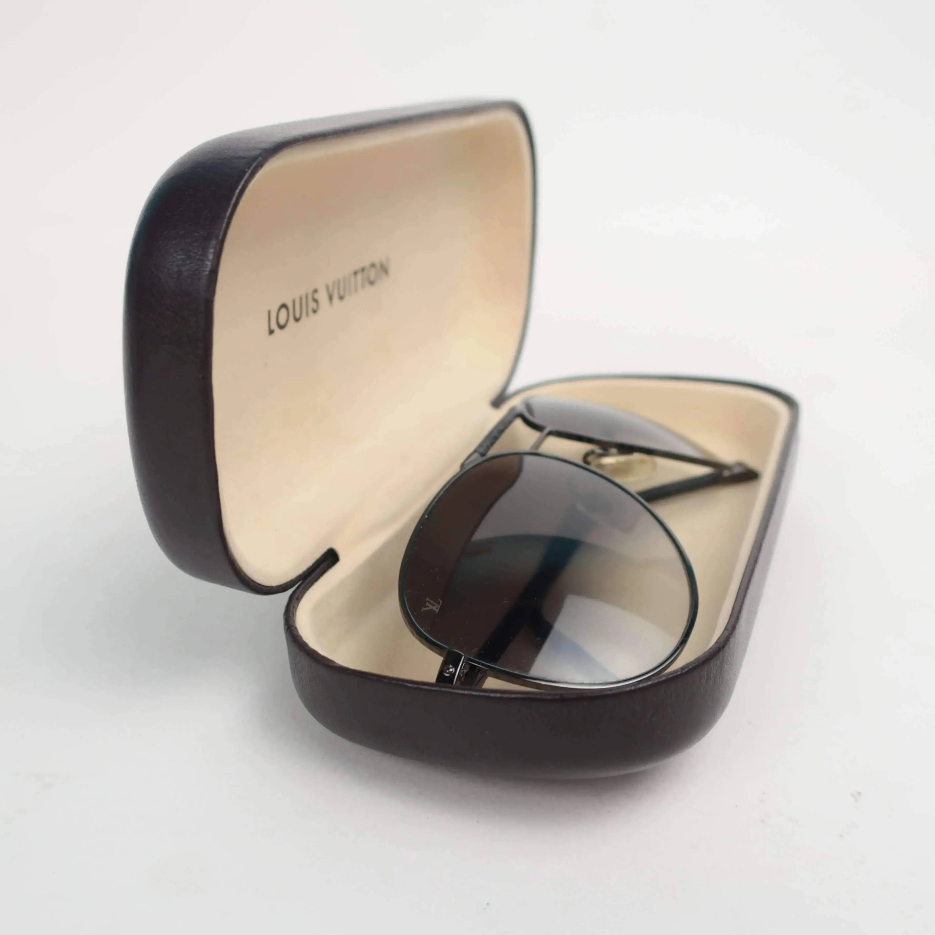 Louis Vuitton Damier Graphite Gunmetal Conspiration Pilote Sunglasses - Image 14