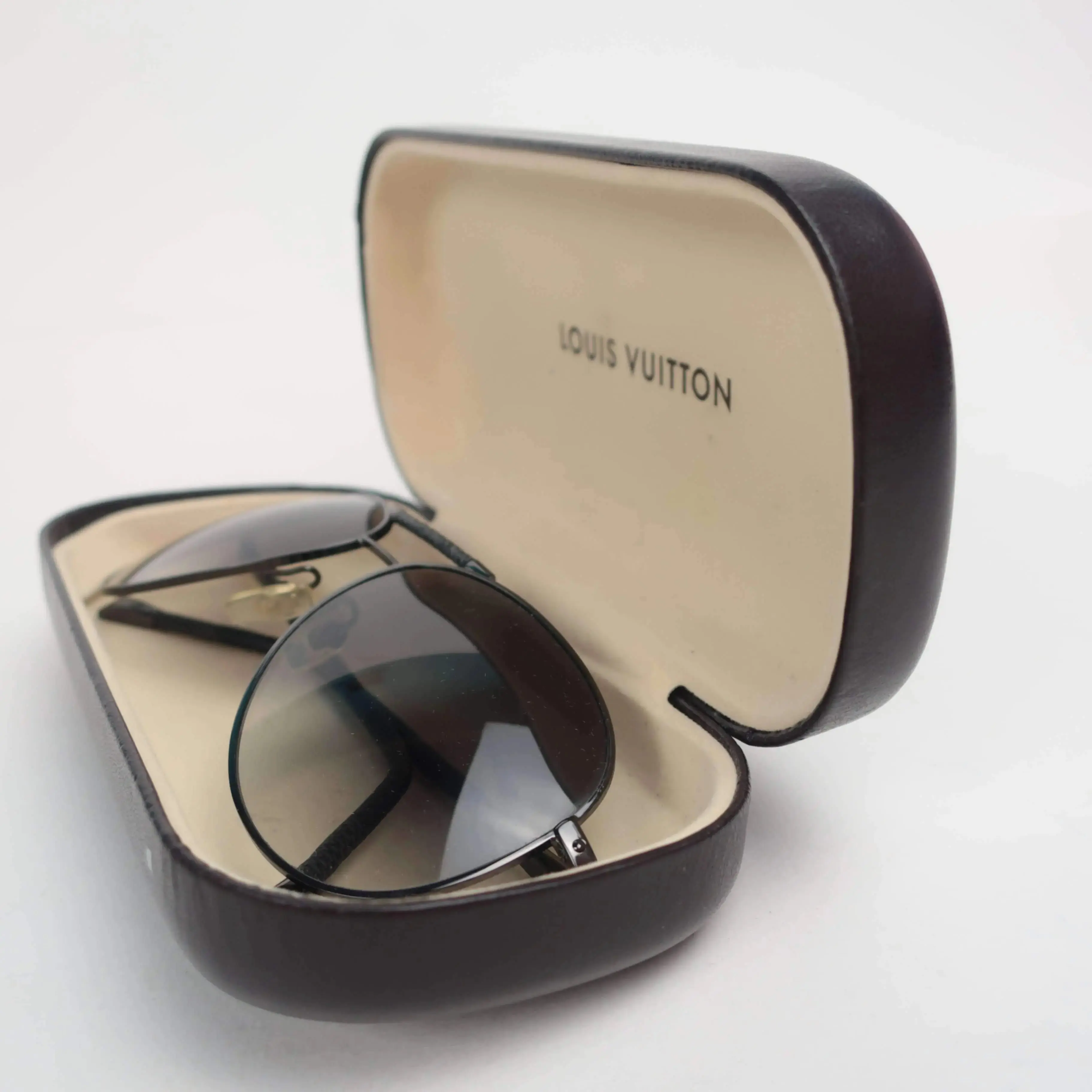 Louis Vuitton Damier Graphite Gunmetal Conspiration Pilote Sunglasses - Image 15
