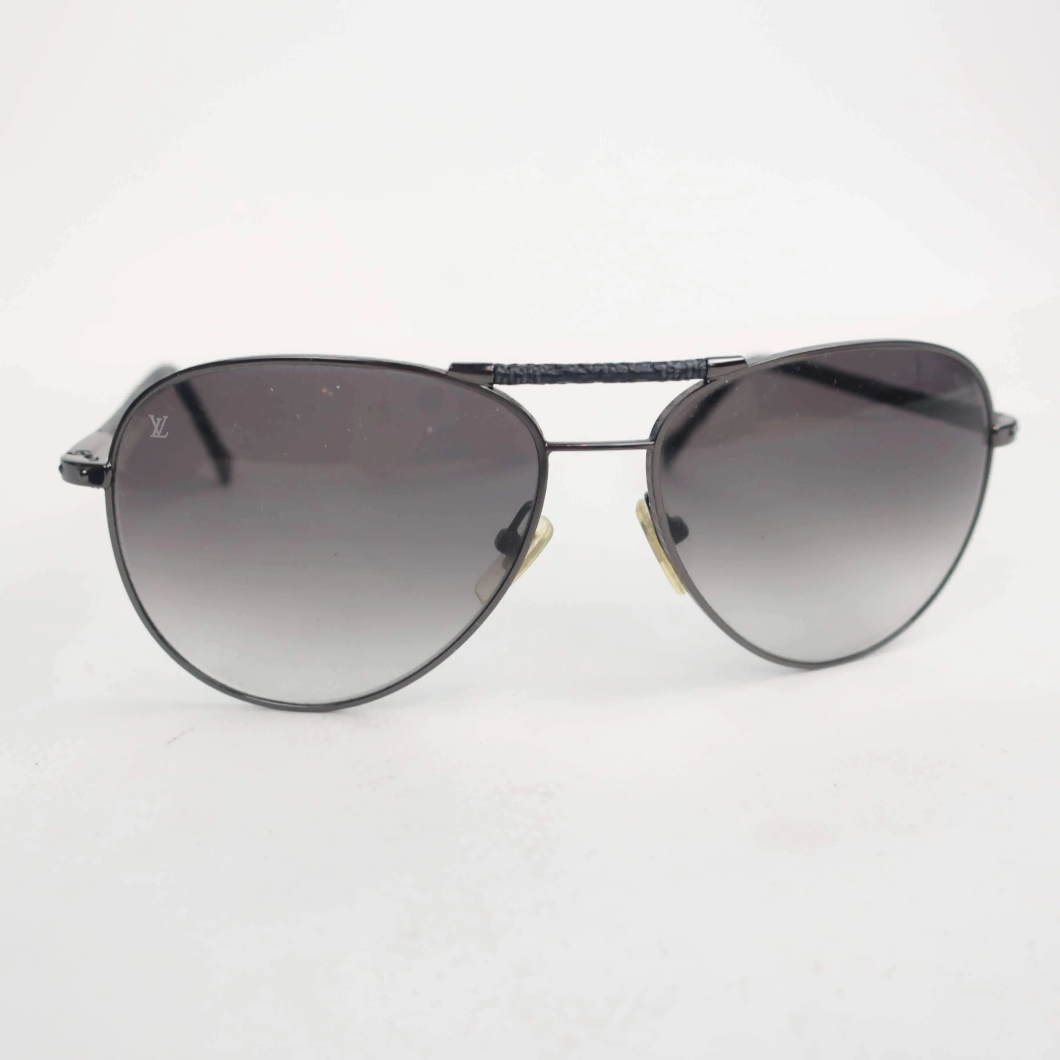 Louis Vuitton Damier Graphite Gunmetal Conspiration Pilote Sunglasses - Image 4