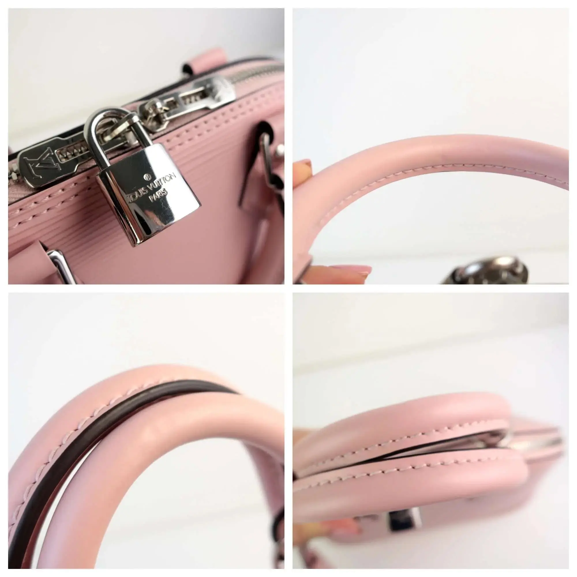 Louis Vuitton Epi Alma BB Rose Ballerine Bag - Image 17