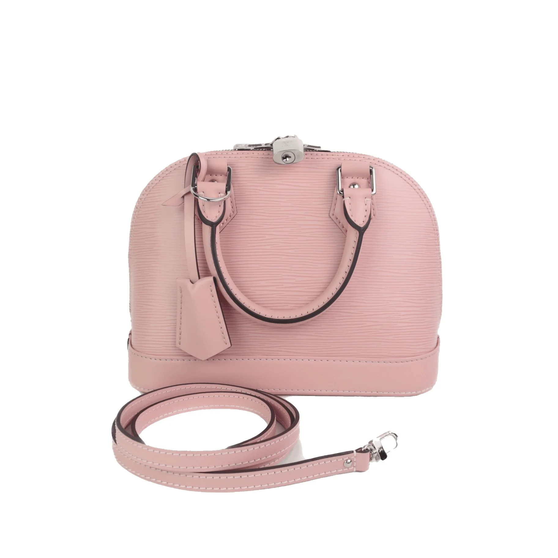 Louis Vuitton Epi Alma BB Rose Ballerine Bag - Image 2