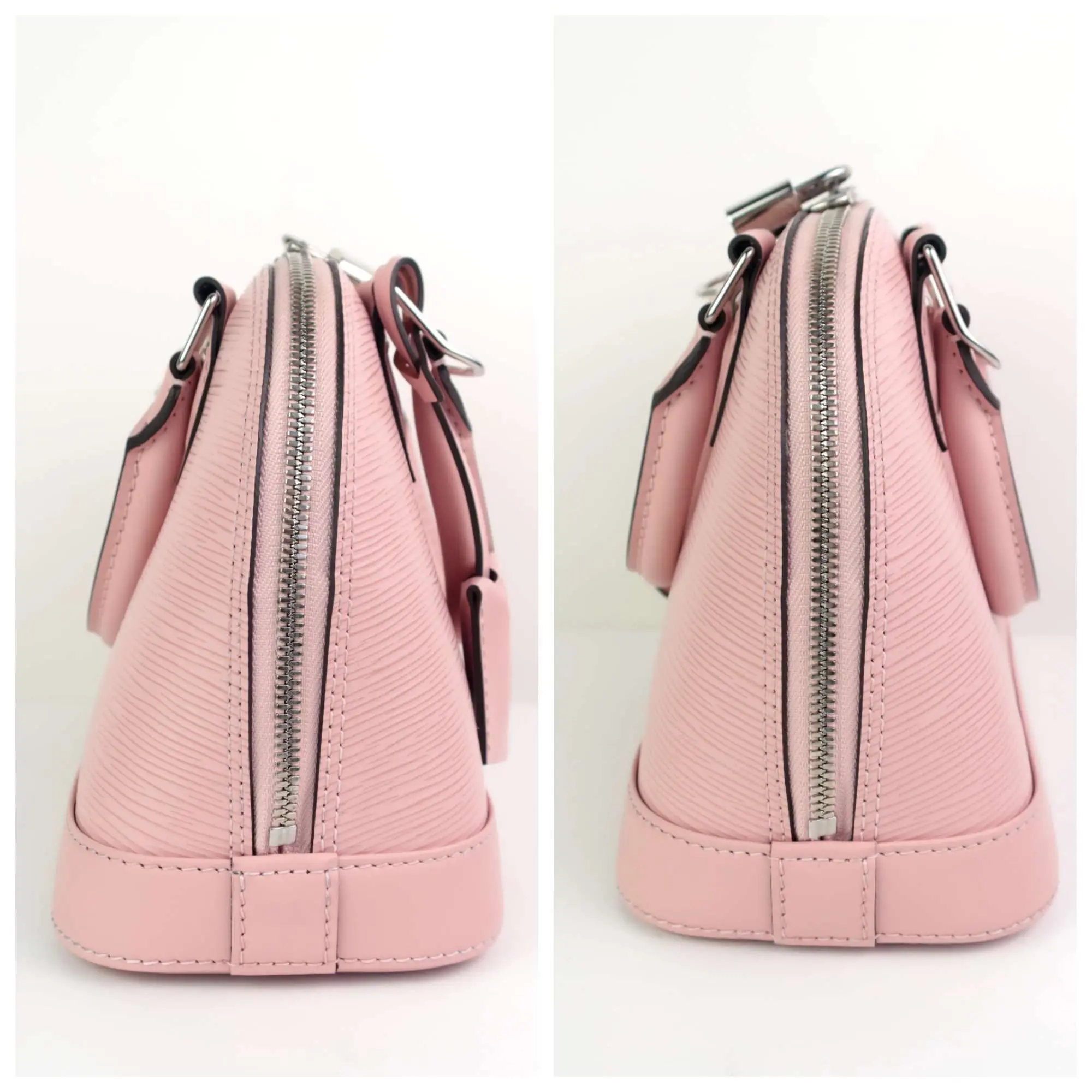 Louis Vuitton Epi Alma BB Rose Ballerine Bag - Image 25