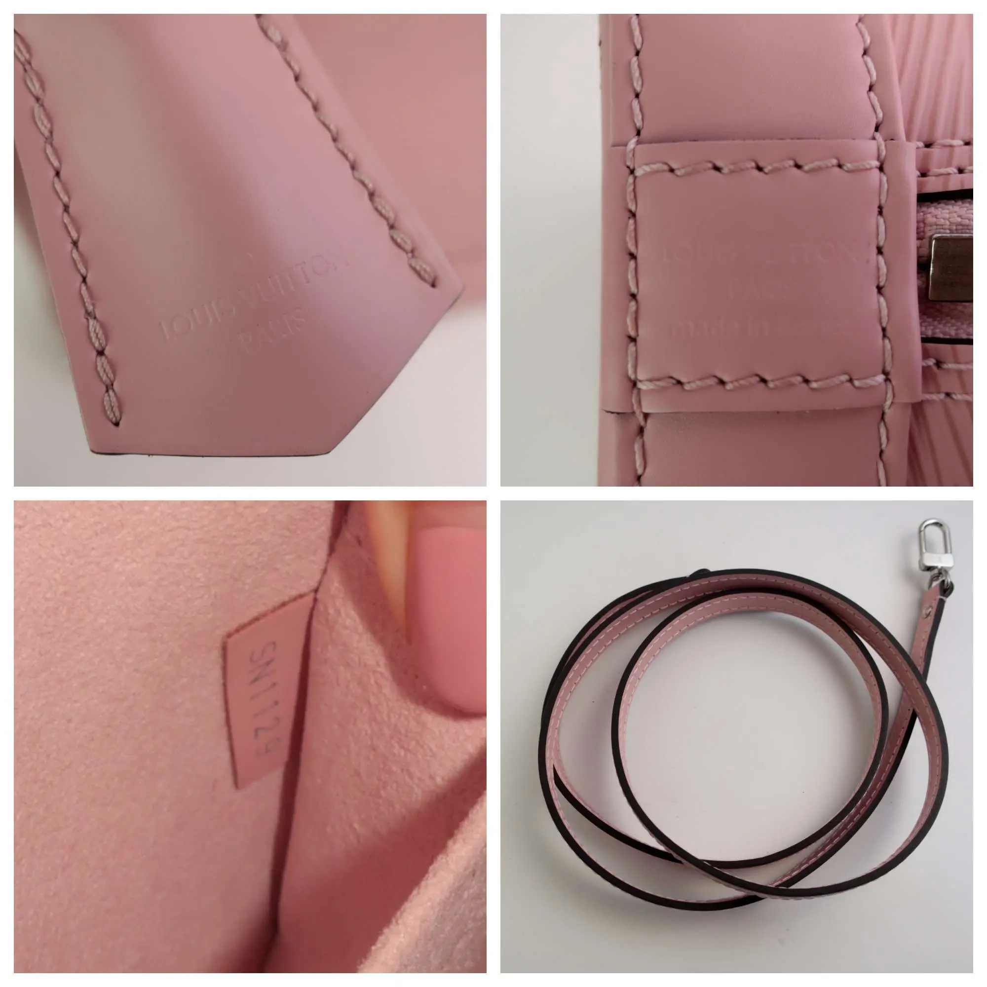 Louis Vuitton Epi Alma BB Rose Ballerine Bag - Image 35