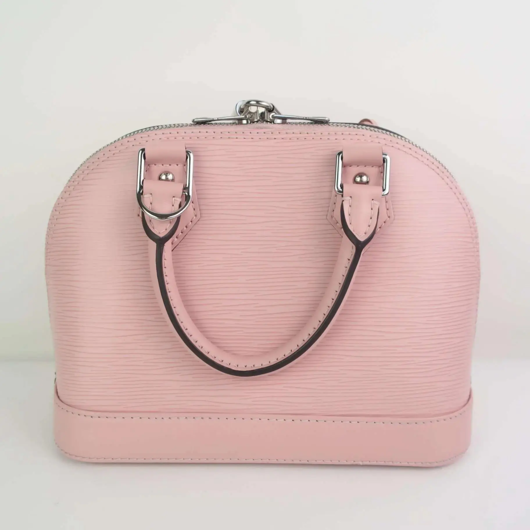 Louis Vuitton Epi Alma BB Rose Ballerine Bag - Image 4