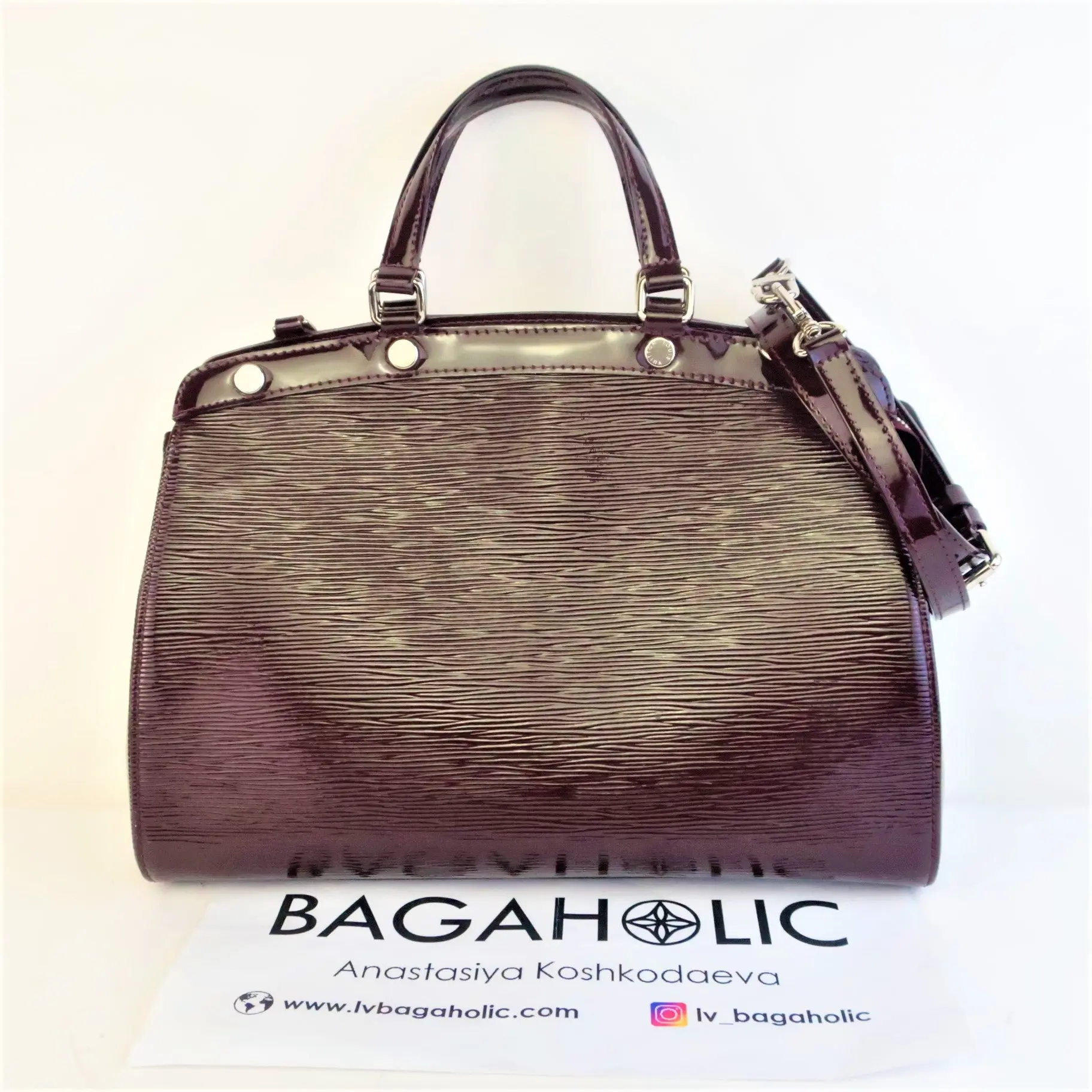 Louis Vuitton Prune Epi Electric Brea MM Bag - Image 3