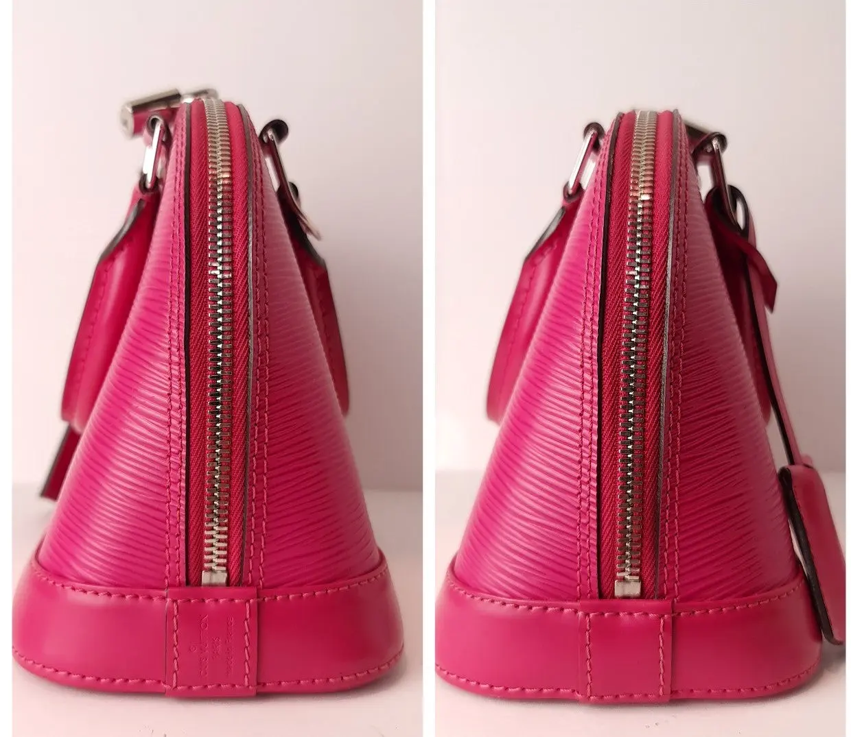 Louis Vuitton Raspberry Epi Alma BB Crossbody Bag - Image 15