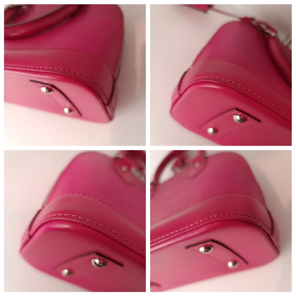 Louis Vuitton Raspberry Epi Alma BB Crossbody Bag - Image 17
