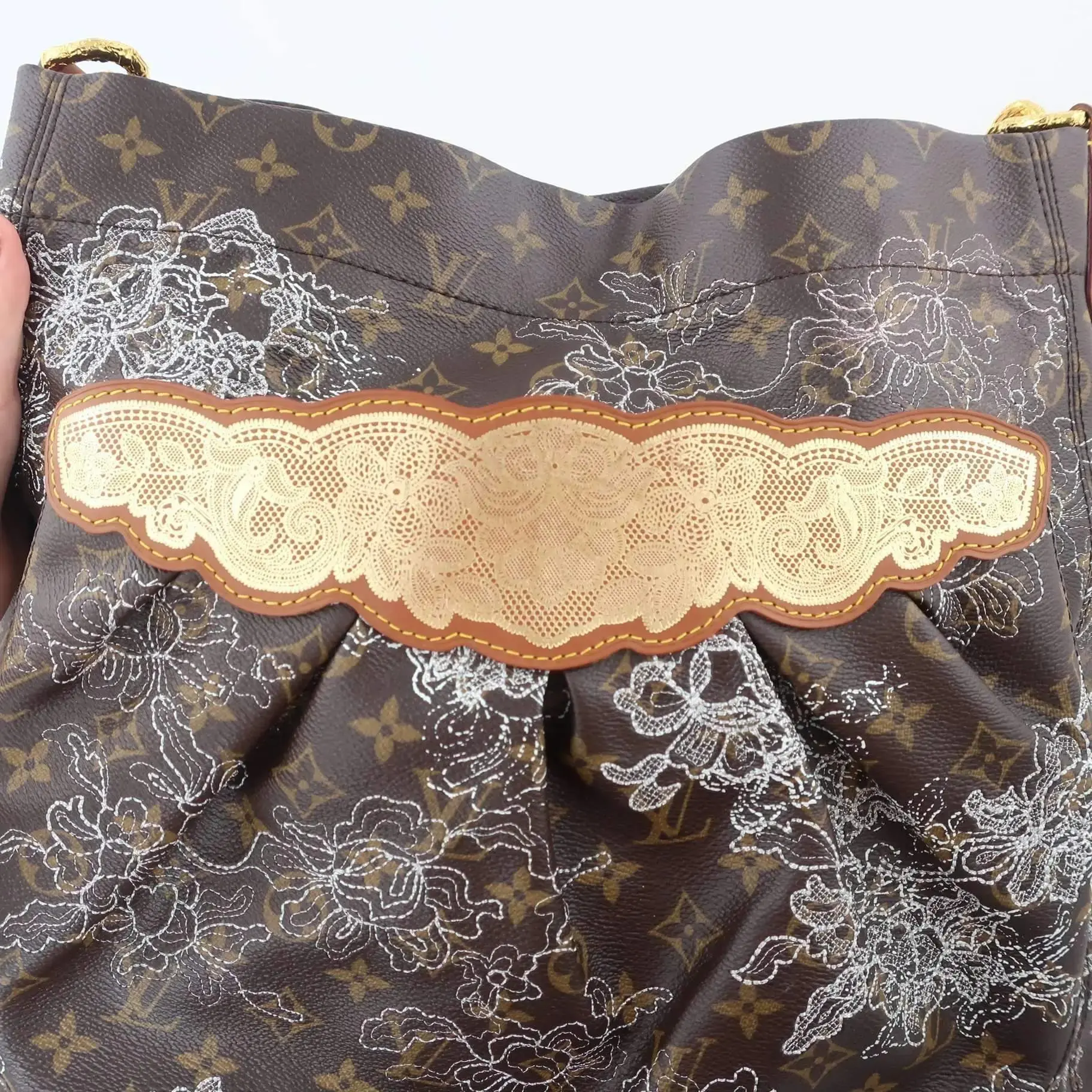 Louis Vuitton Fersen Dentellle Silver Monogram bag - Image 10