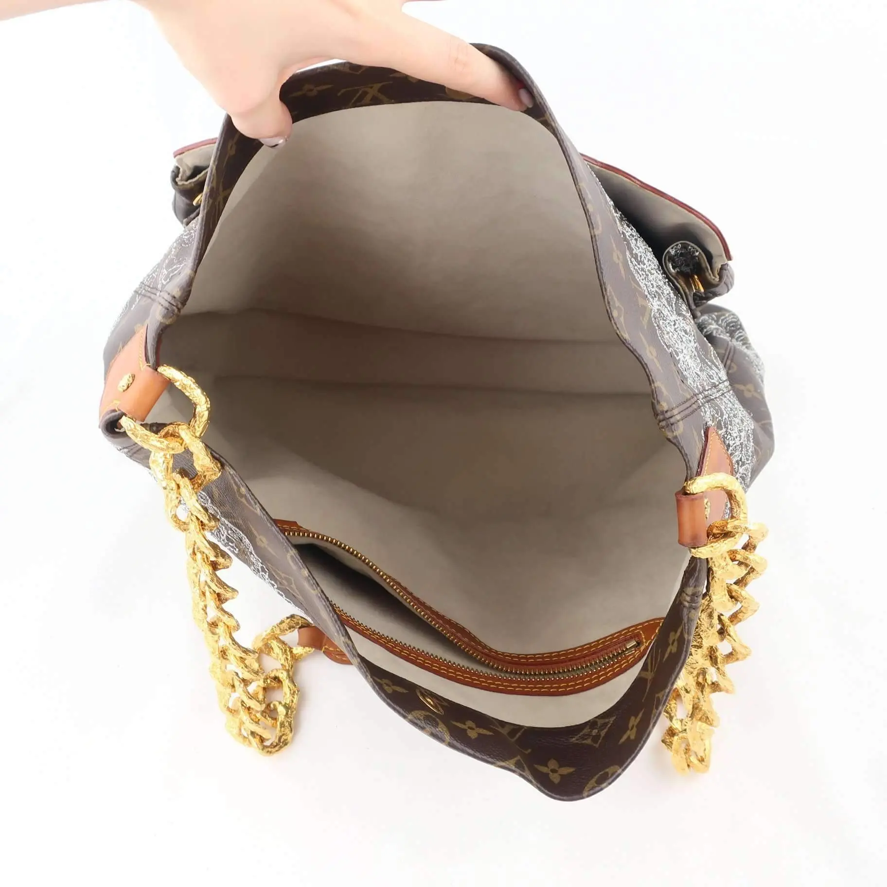 Louis Vuitton Fersen Dentellle Silver Monogram bag - Image 27