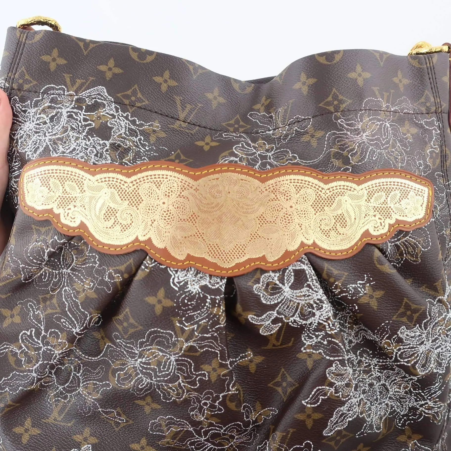 Louis Vuitton Fersen Dentellle Silver Monogram bag - Image 39
