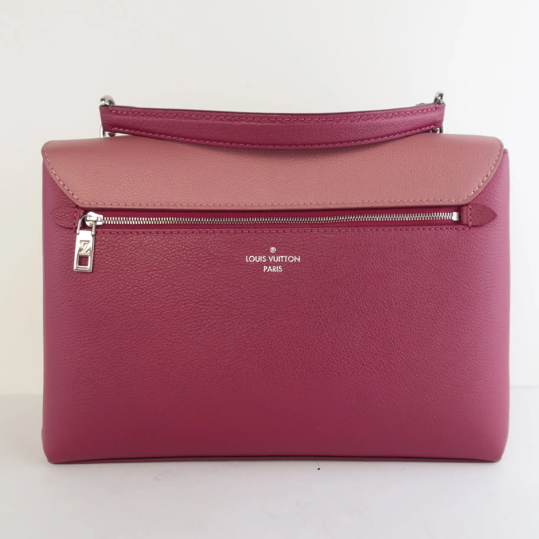 Louis Vuitton Fuchsia/Pink Pebbled Leather Mylockme Bag - Image 10