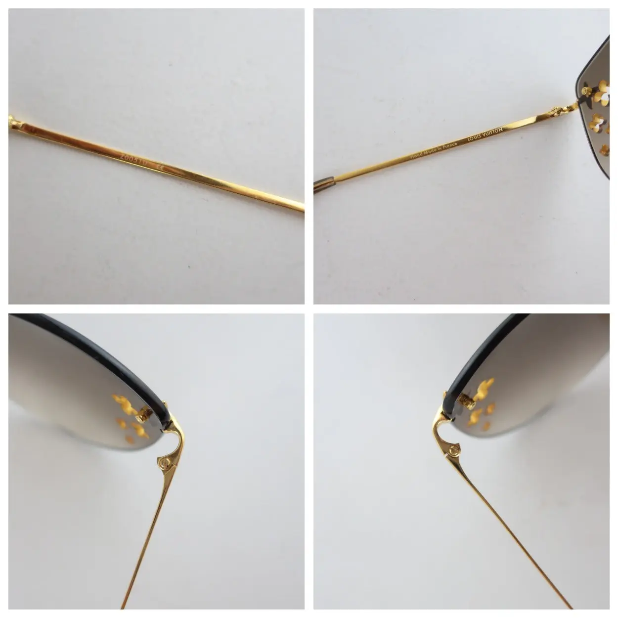 Louis Vuitton Goldtone Desmayo Cat Eye Sunglasses - Image 4