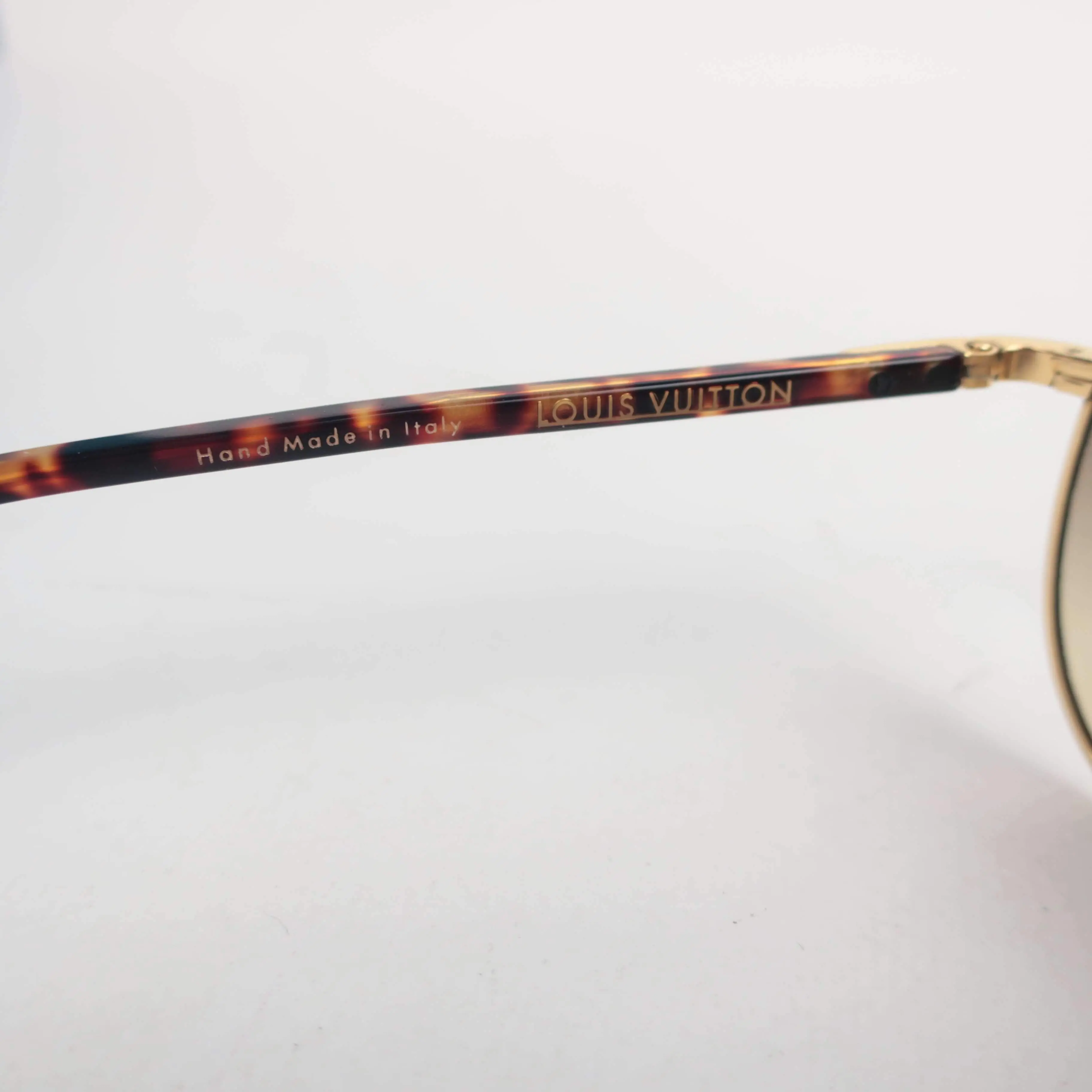 Louis Vuitton Goldtone Metal Frame Monogram Conspiration Pilote Sunglasses-Z0164U - Image 14