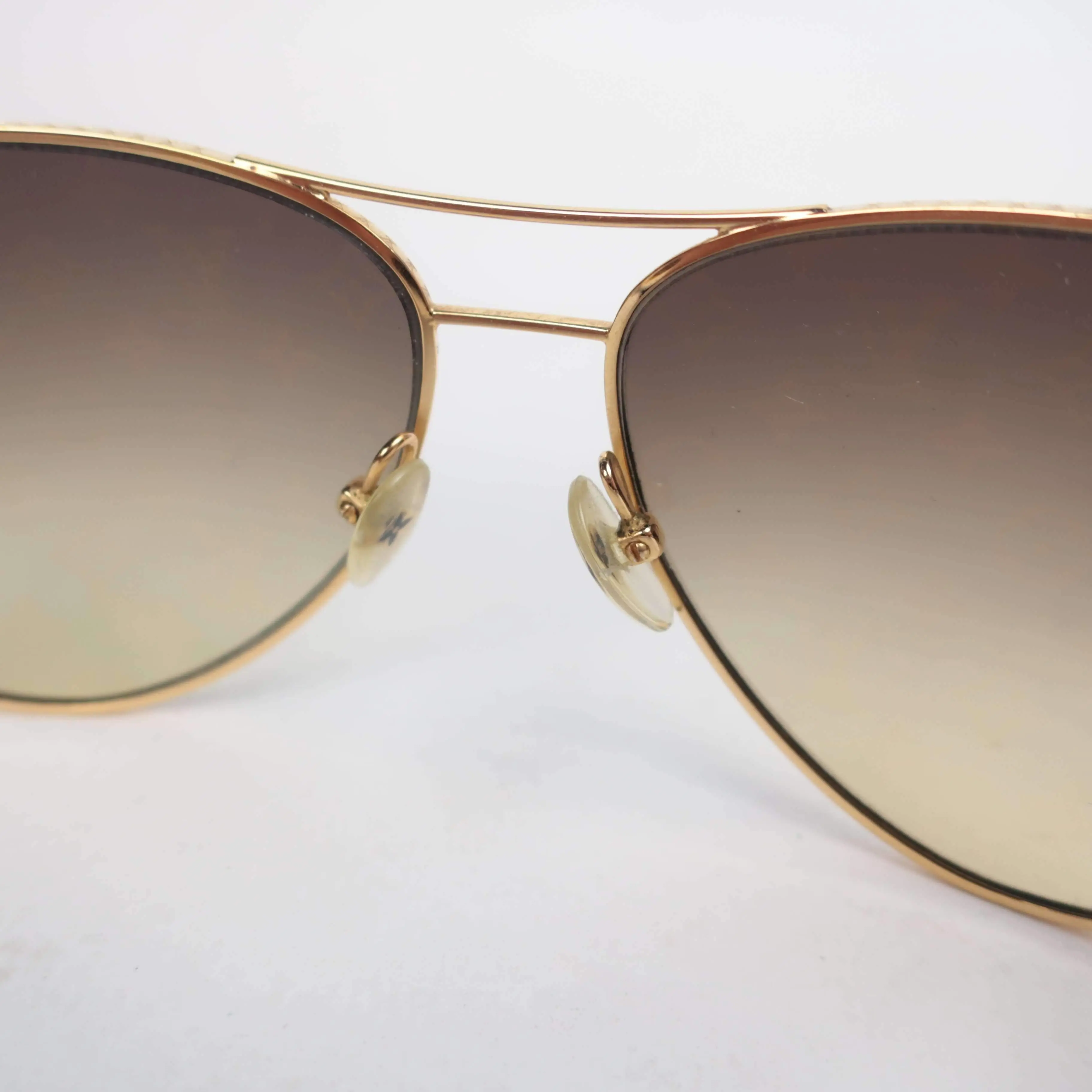 Louis Vuitton Goldtone Metal Frame Monogram Conspiration Pilote Sunglasses-Z0164U - Image 34