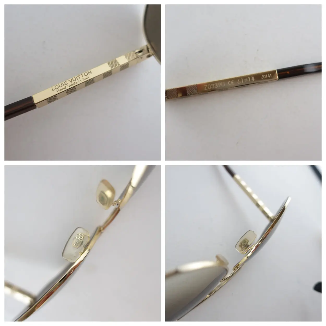 Louis Vuitton Goldtone Monogram Attitude Pilote Sunglasses (650) - Image 5