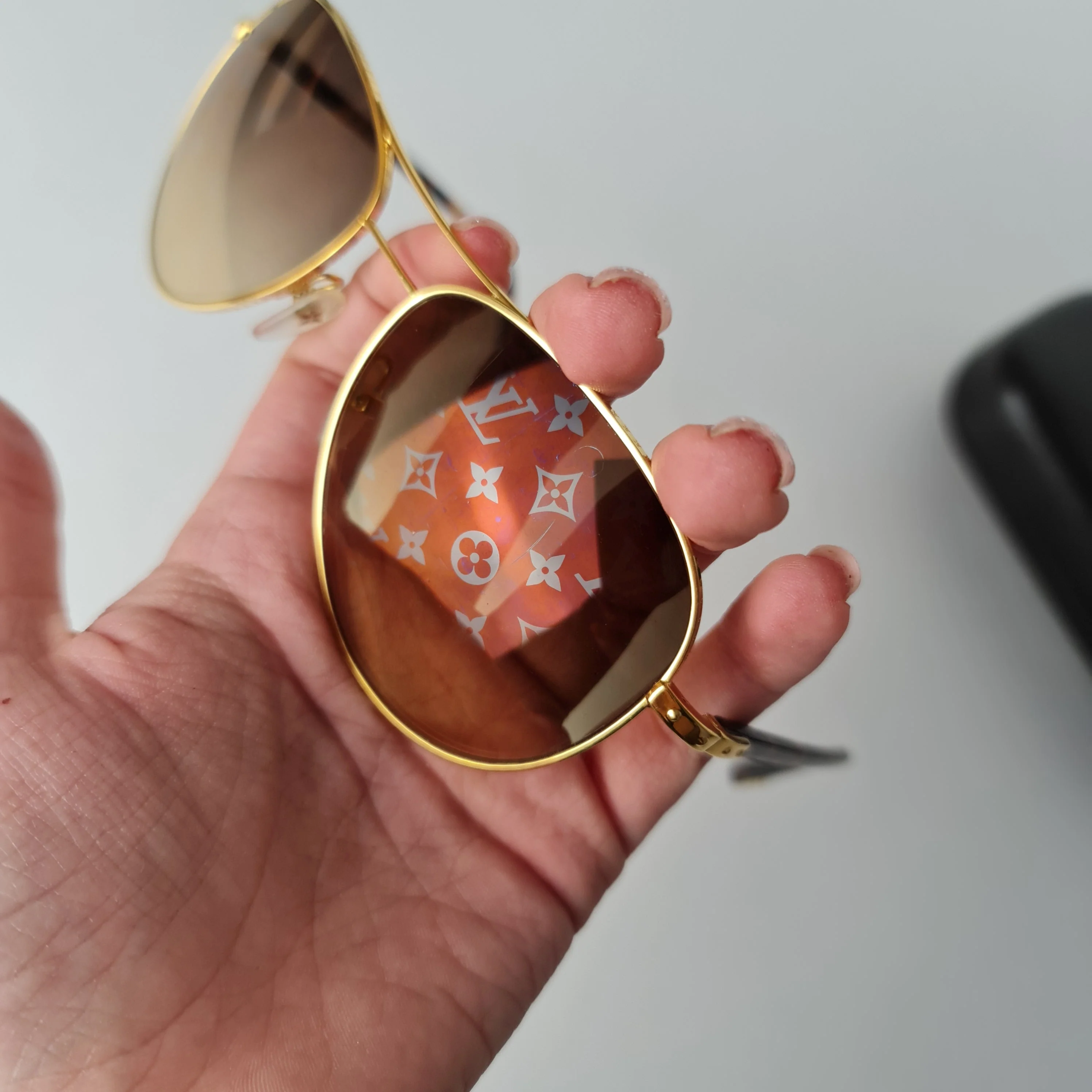 Louis Vuitton Goldtone Conspiration Pilote Sunglasses - Image 3