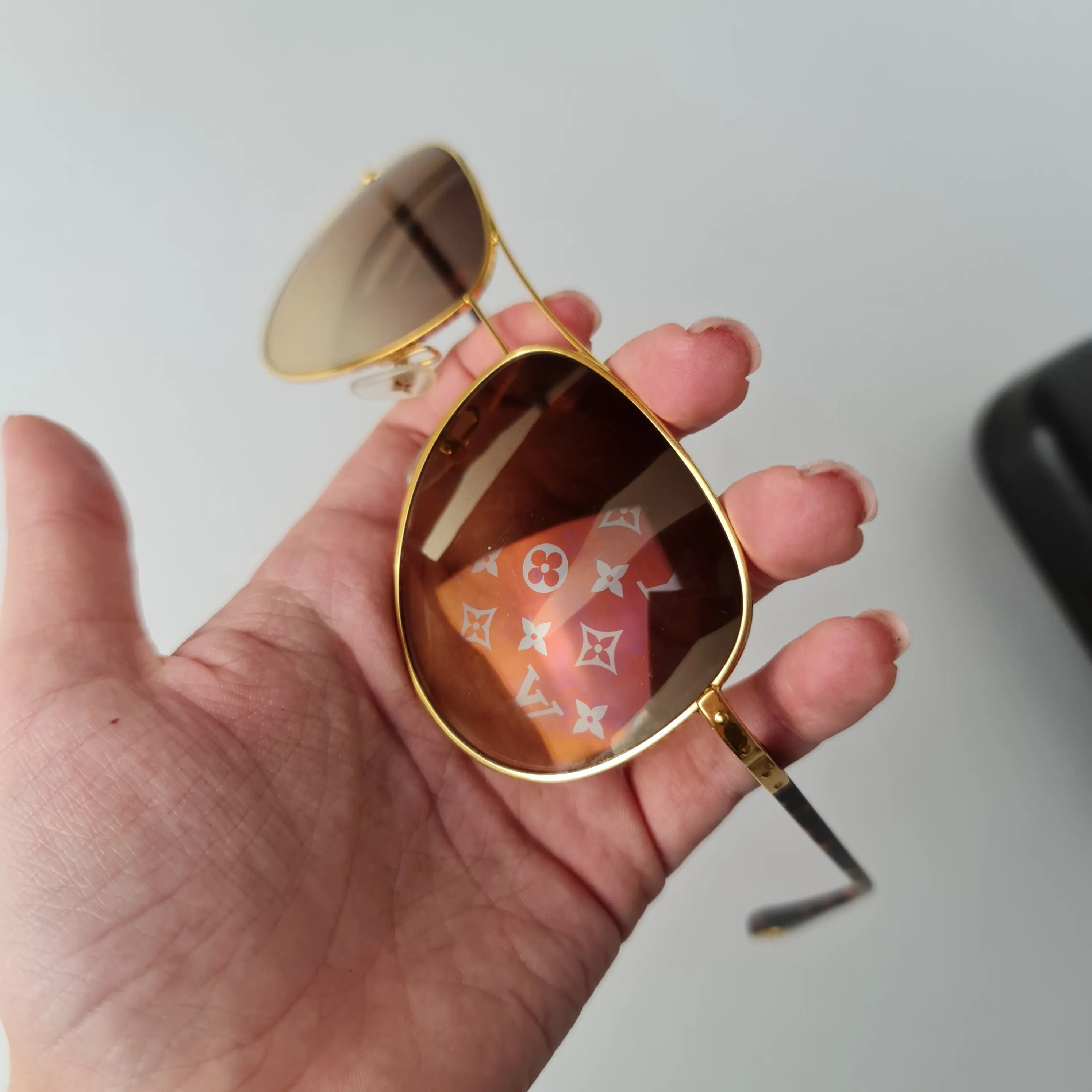 Louis Vuitton Goldtone Conspiration Pilote Sunglasses - Image 4