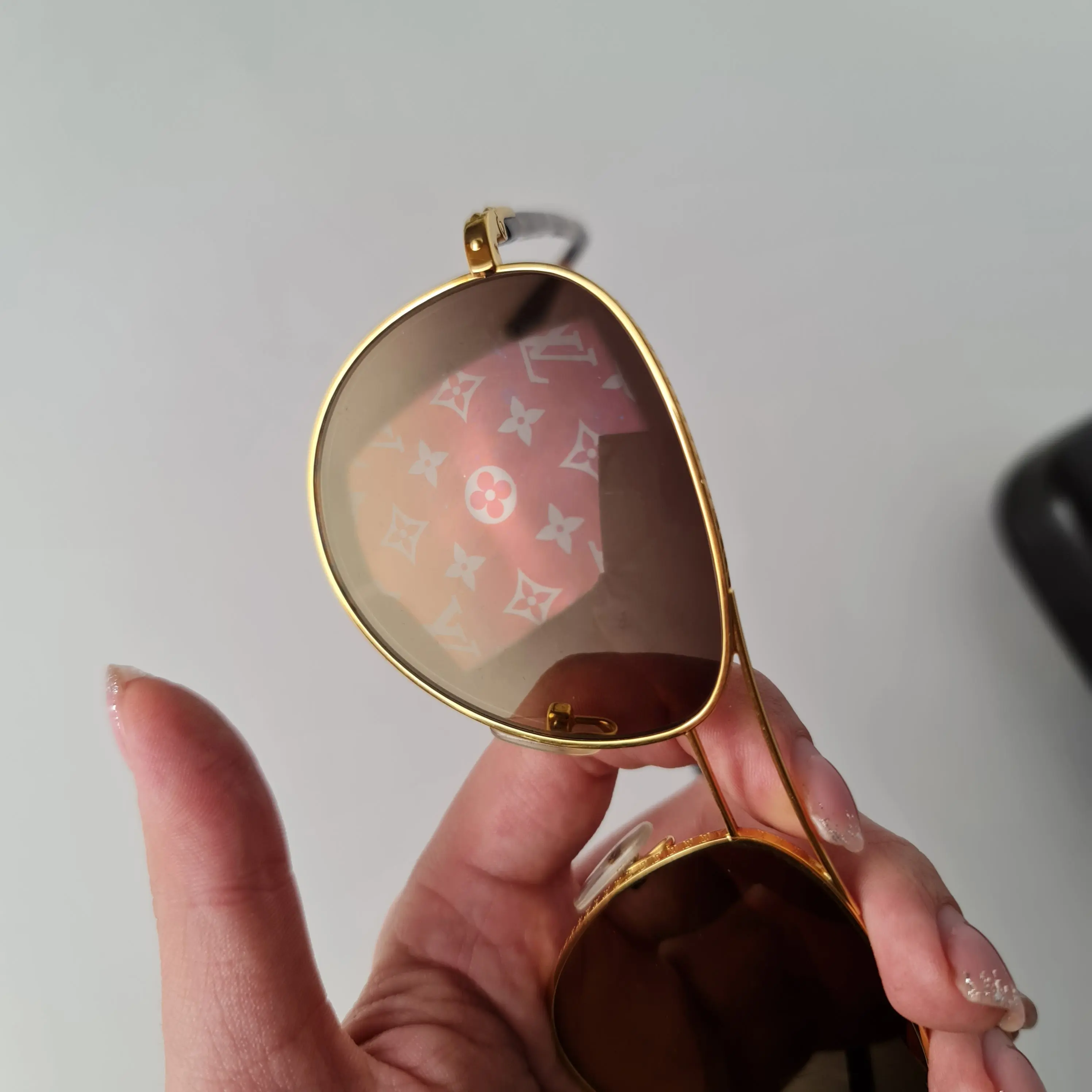 Louis Vuitton Goldtone Conspiration Pilote Sunglasses - Image 5
