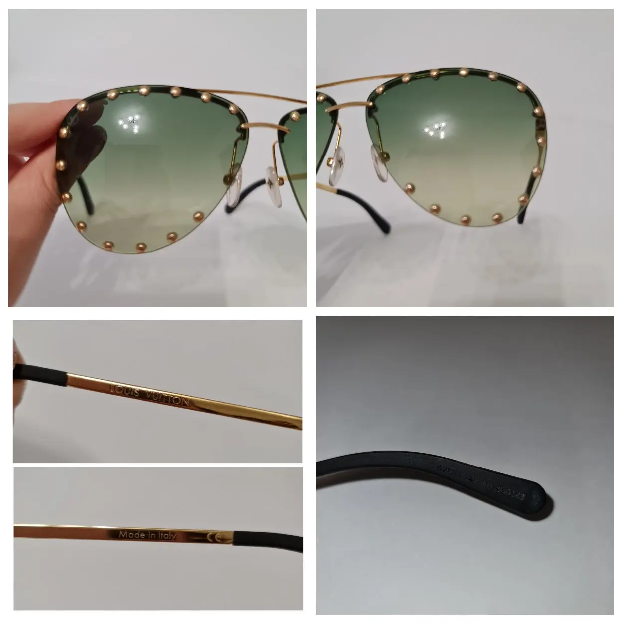 Louis Vuitton Green Olive Party Sunglasses (743) - Image 10
