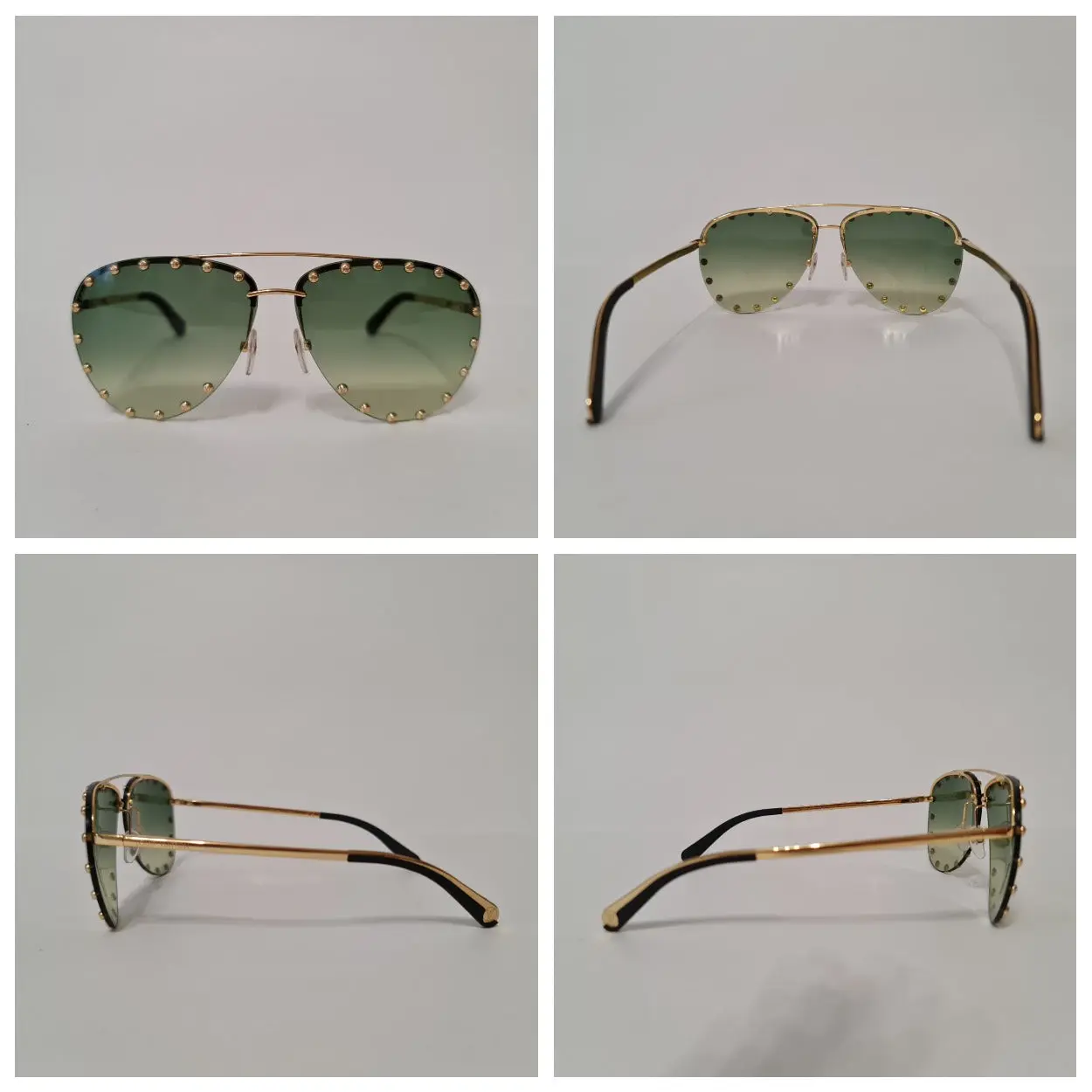 Louis Vuitton Green Olive Party Sunglasses (743) - Image 8