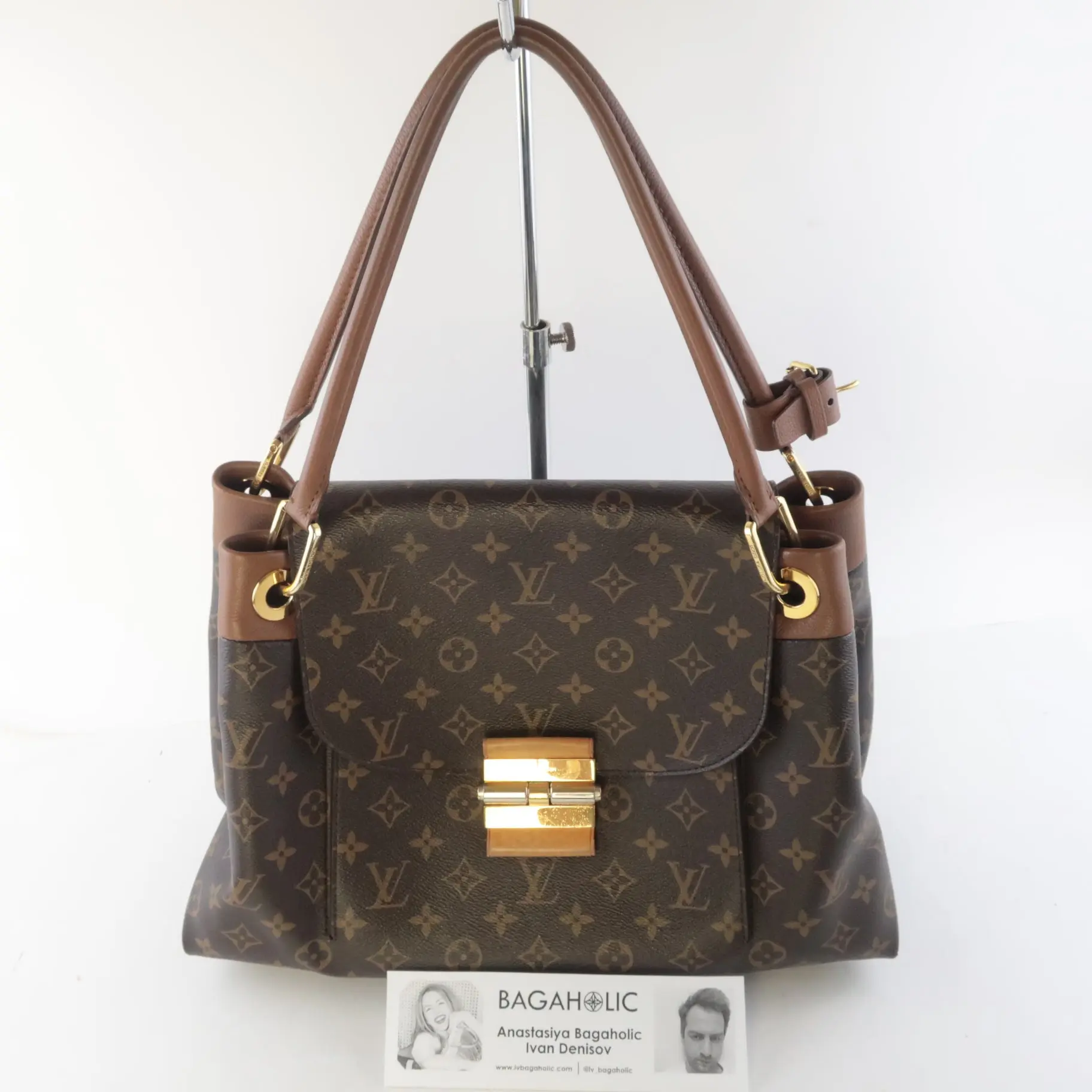 Louis Vuitton Havane Monogram Canvas Olympe Bag (697) - Image 3